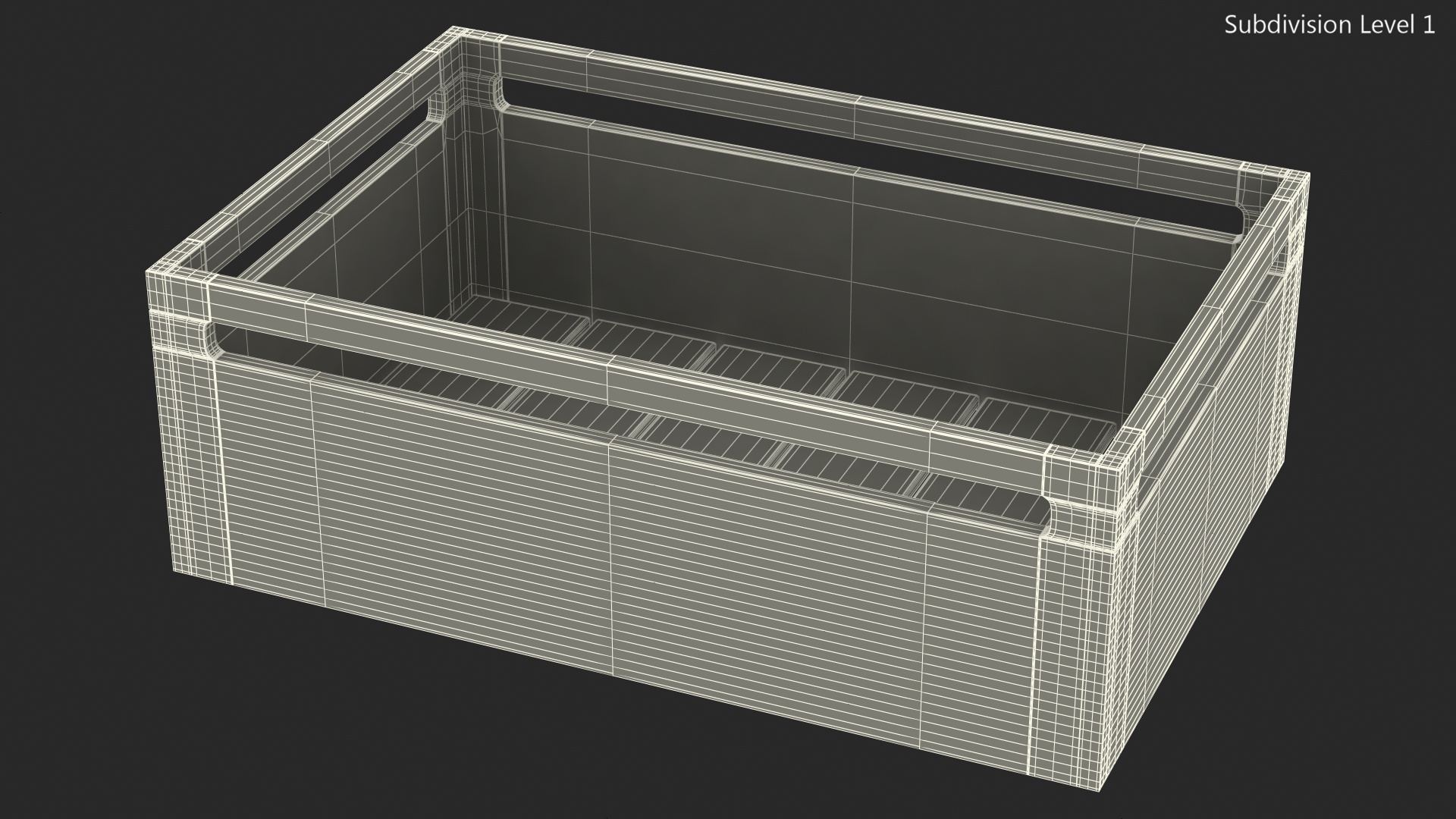 3D model Stacking Crate h16cm