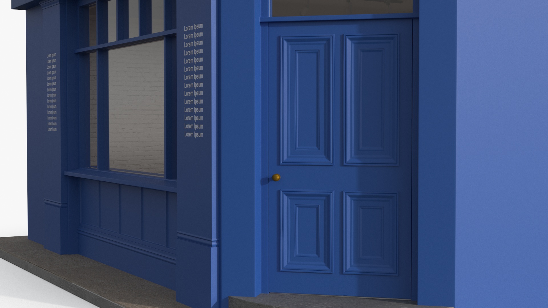 Ground Floor Corner Shop 3D model