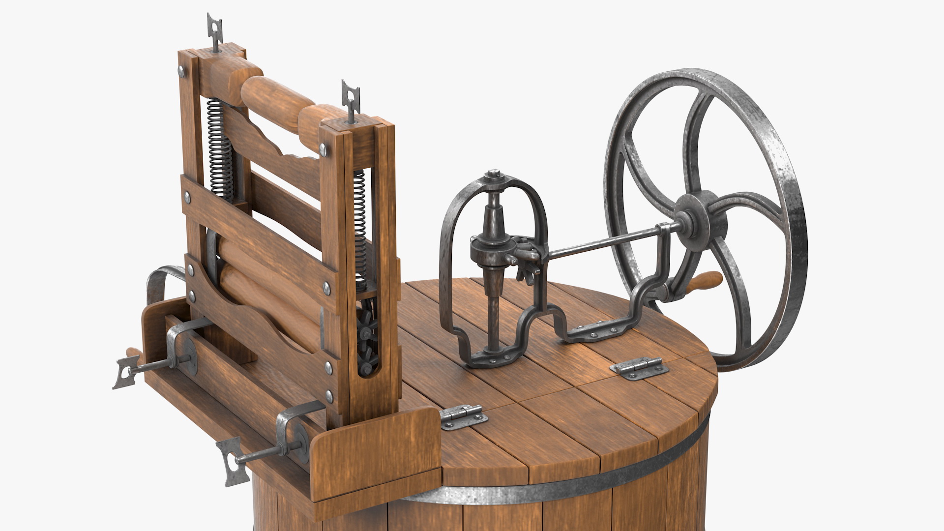 3D Antique Washing Machine model