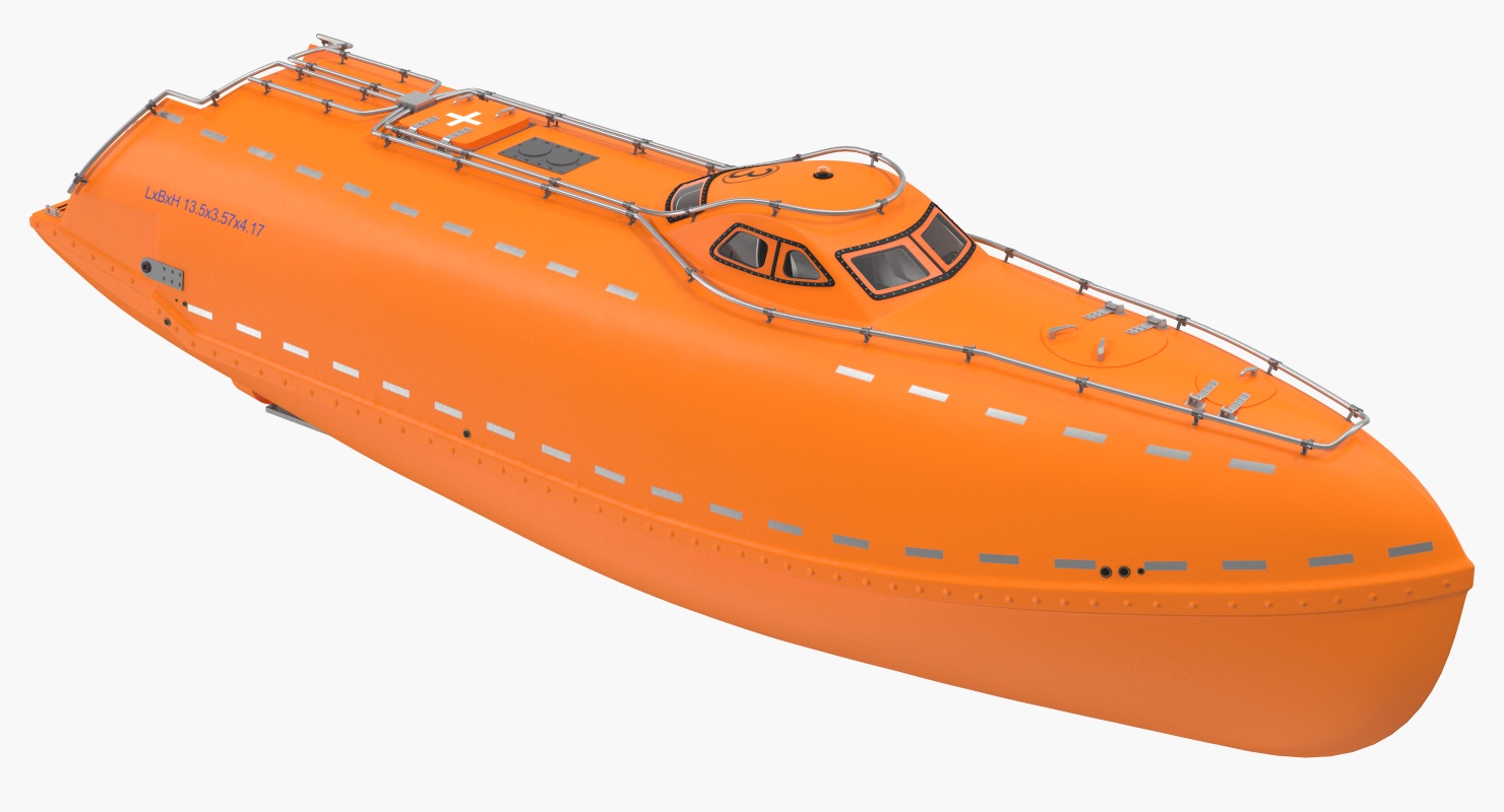 3D model Lifeboat Rigged