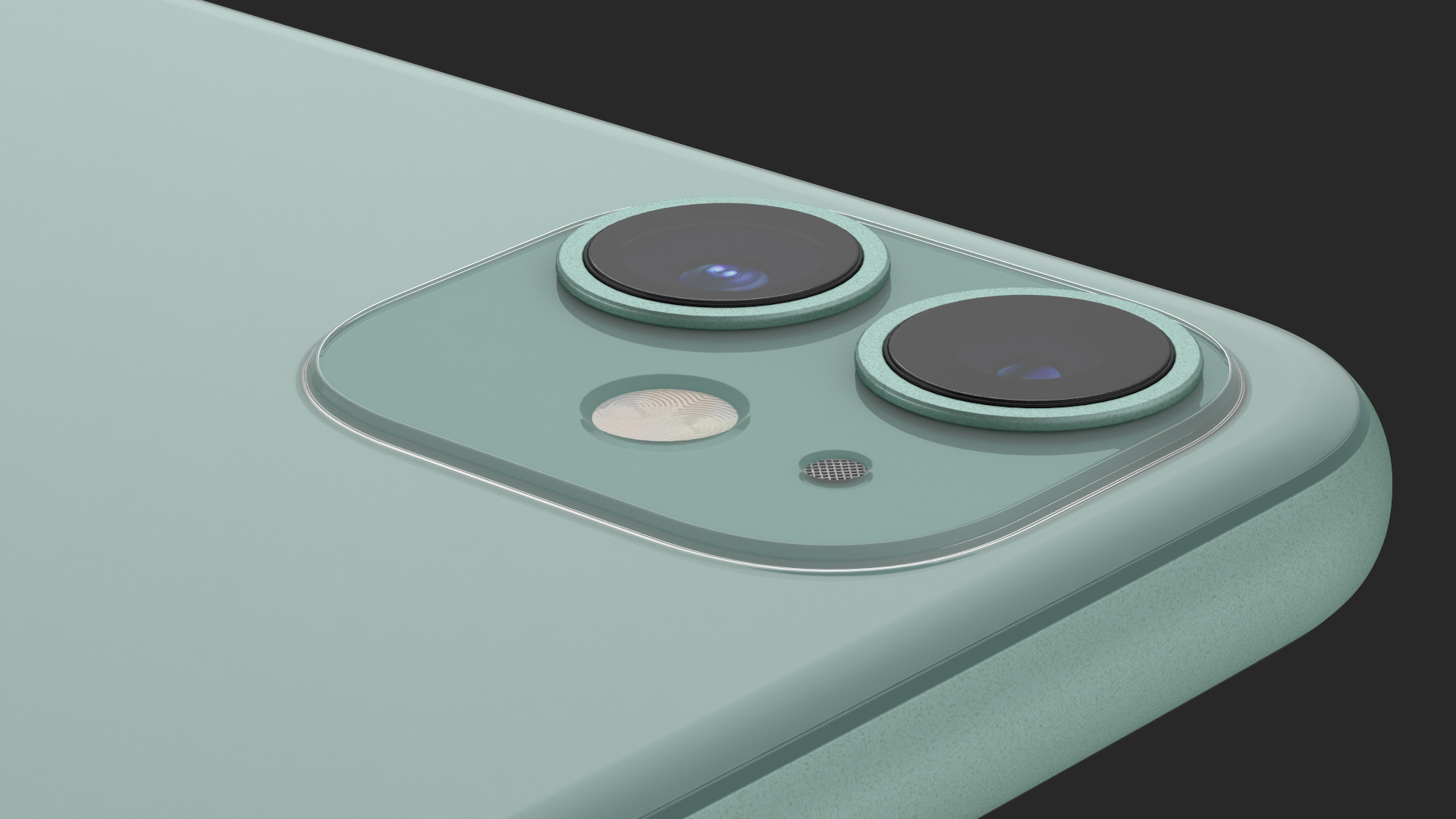 3D model iPhone 11 Green