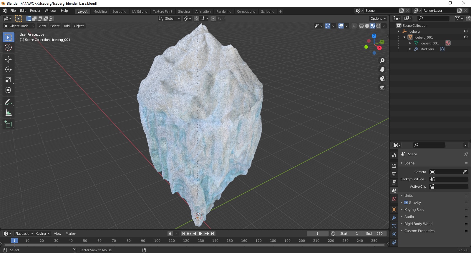 Iceberg 3D model