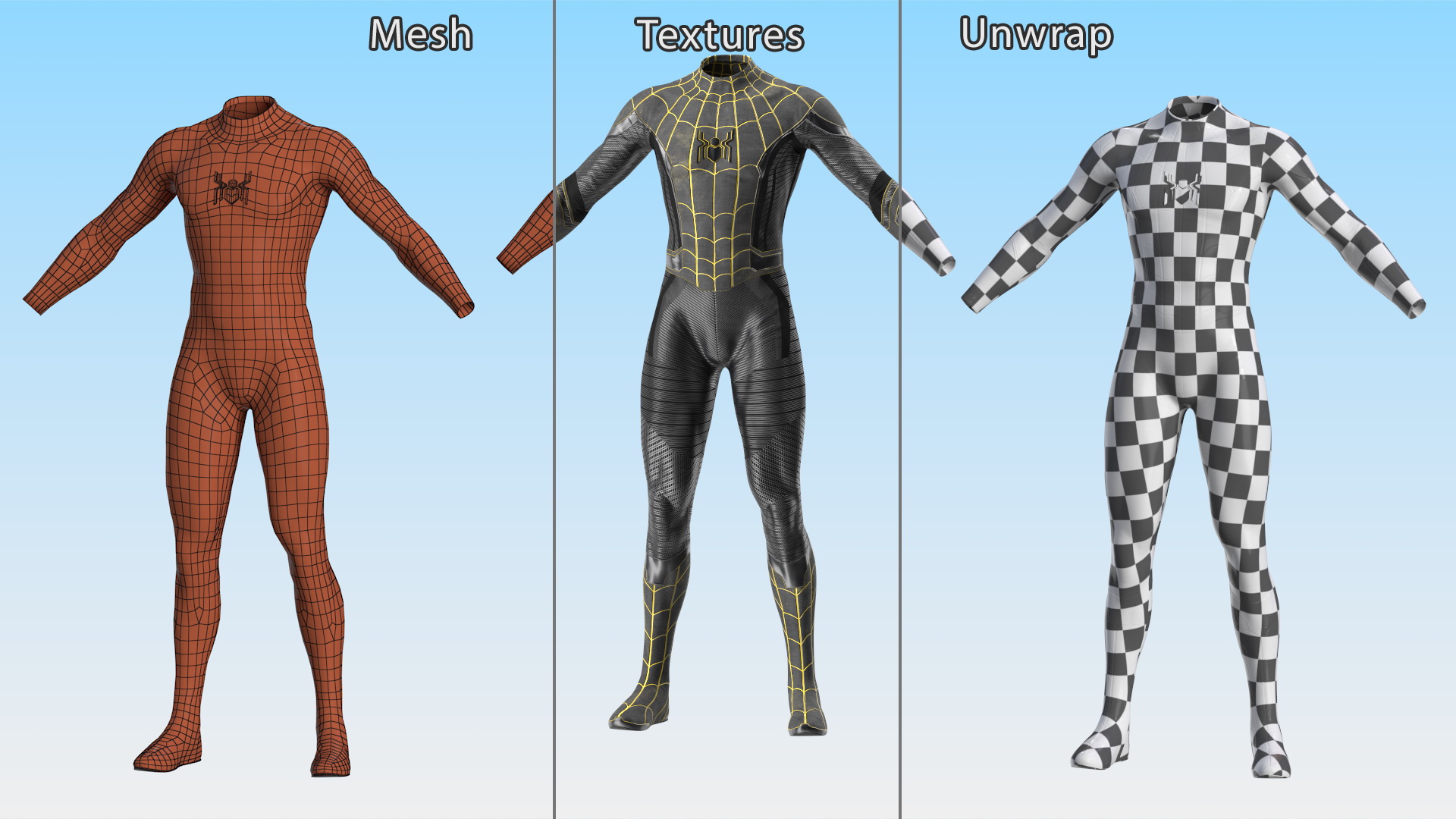 3D model Spiderman Black Suit