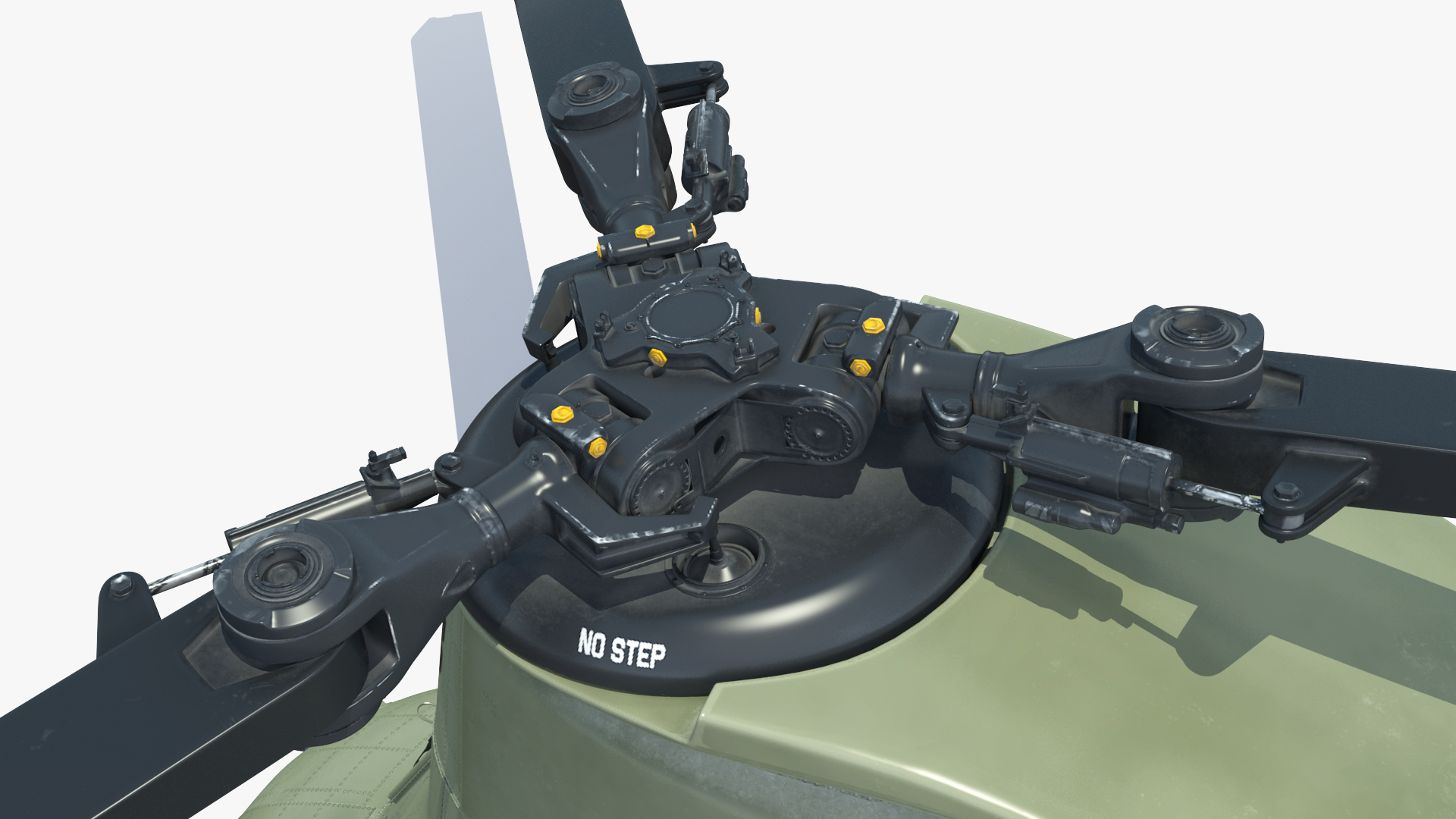 Transport Helicopter CH 47 Chinook with Cargo Rigged 3D