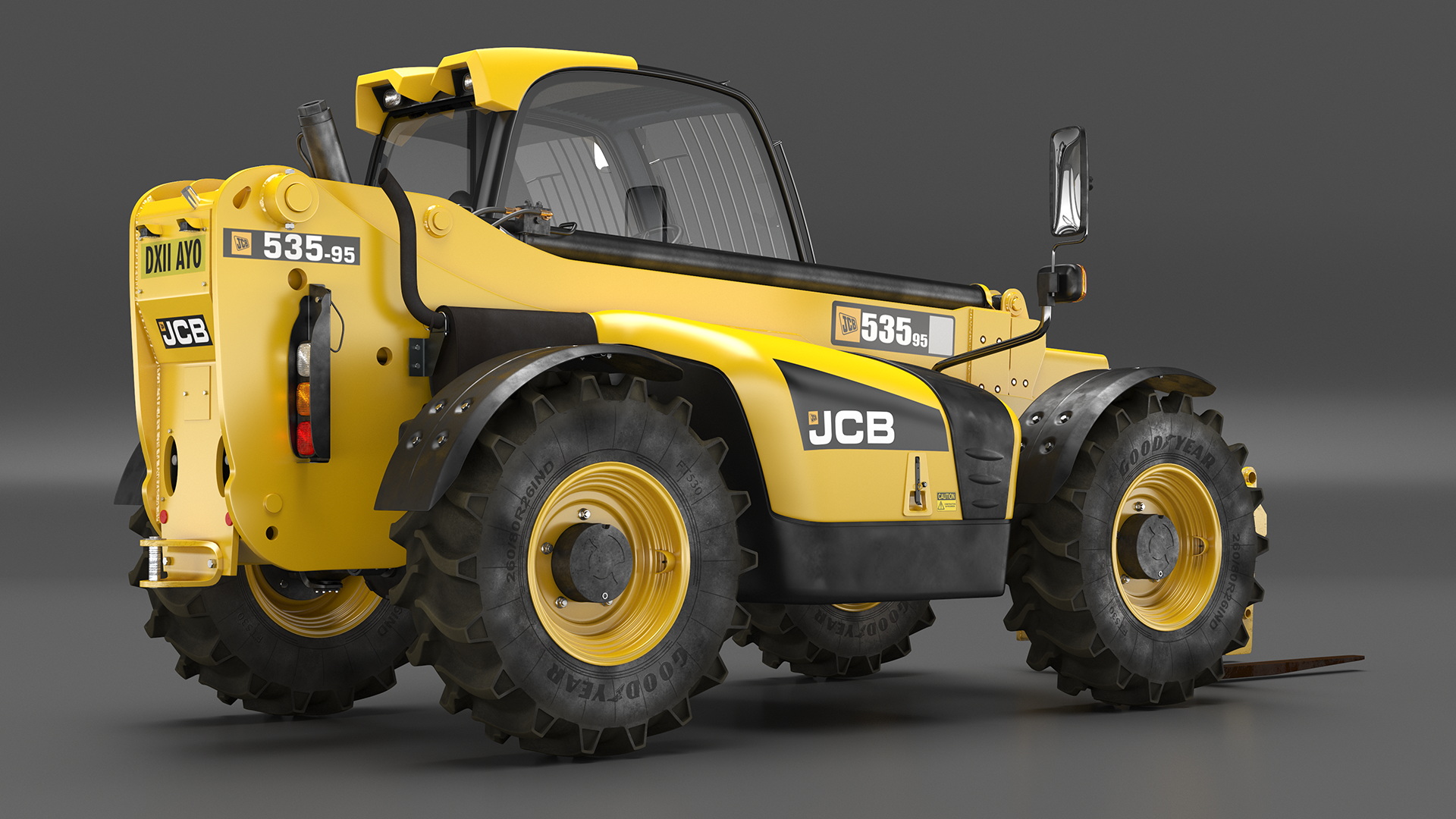 3D Telehandler JCB 535 Rigged