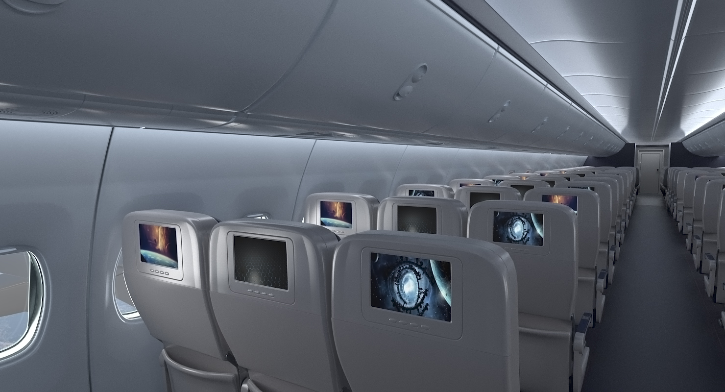 3D Boeing 737 600 with Interior American Airlines