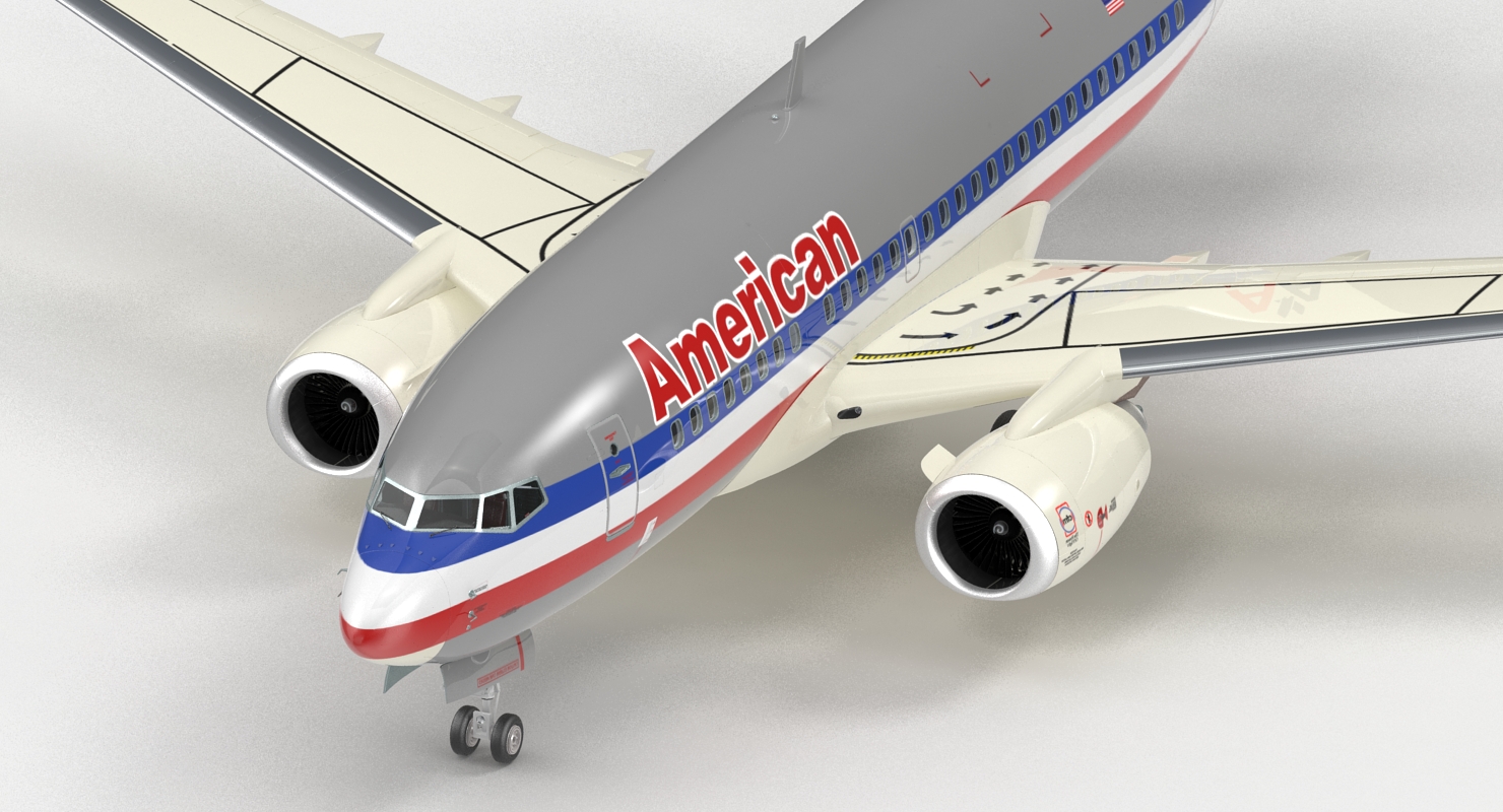 3D Boeing 737 600 with Interior American Airlines