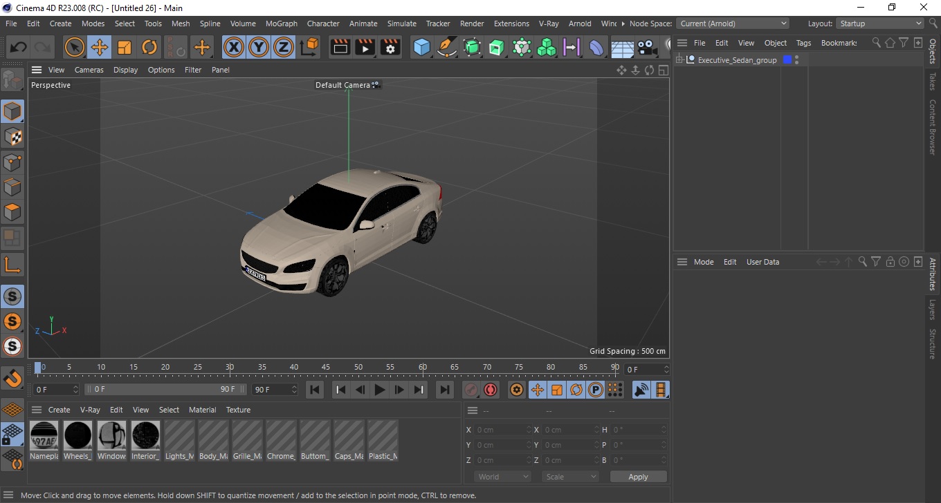 3D model Executive Sedan