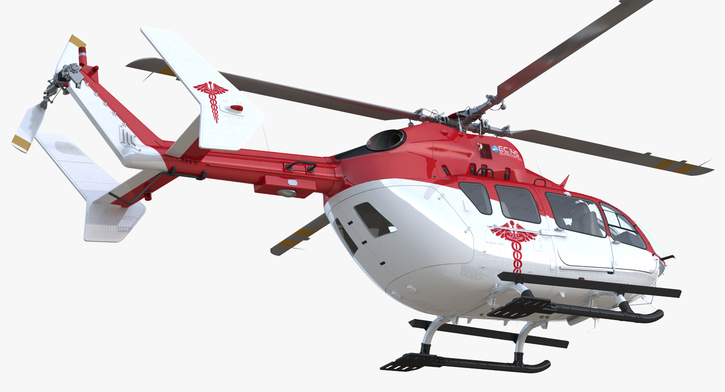 3D model Eurocopter EC145 Medical Helicopter