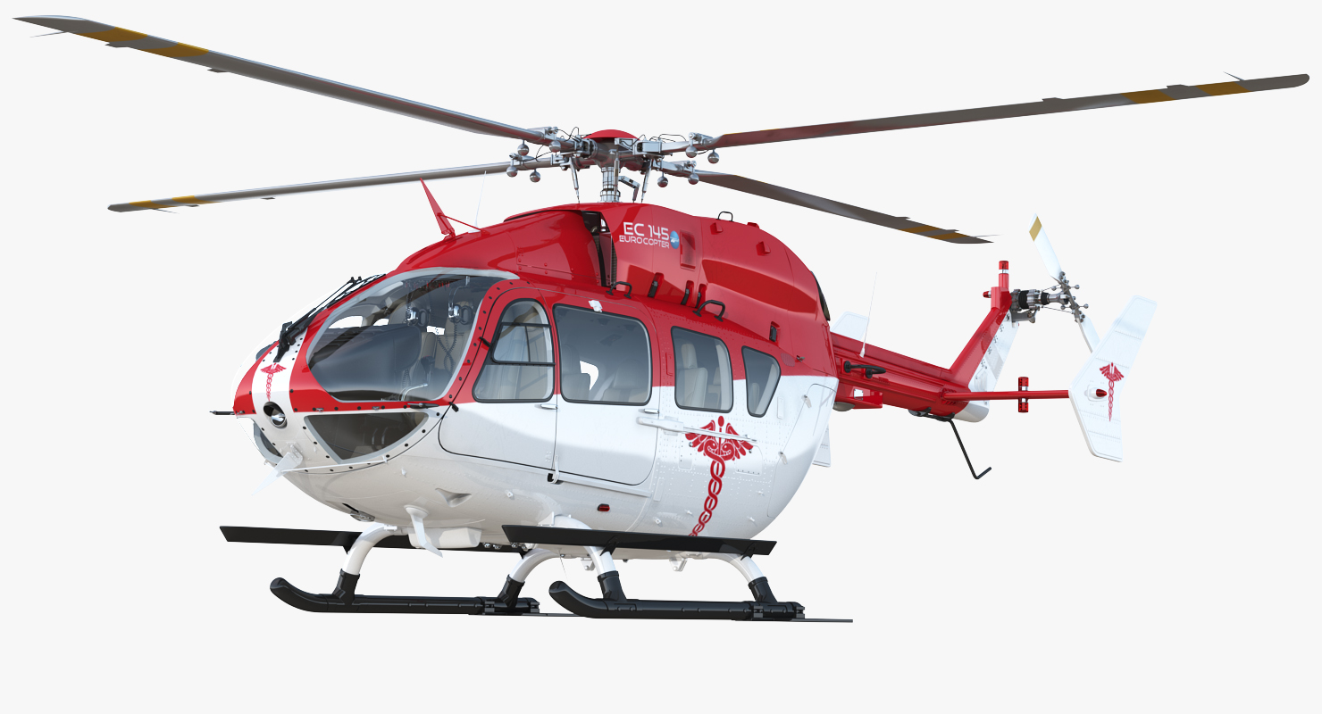 3D model Eurocopter EC145 Medical Helicopter