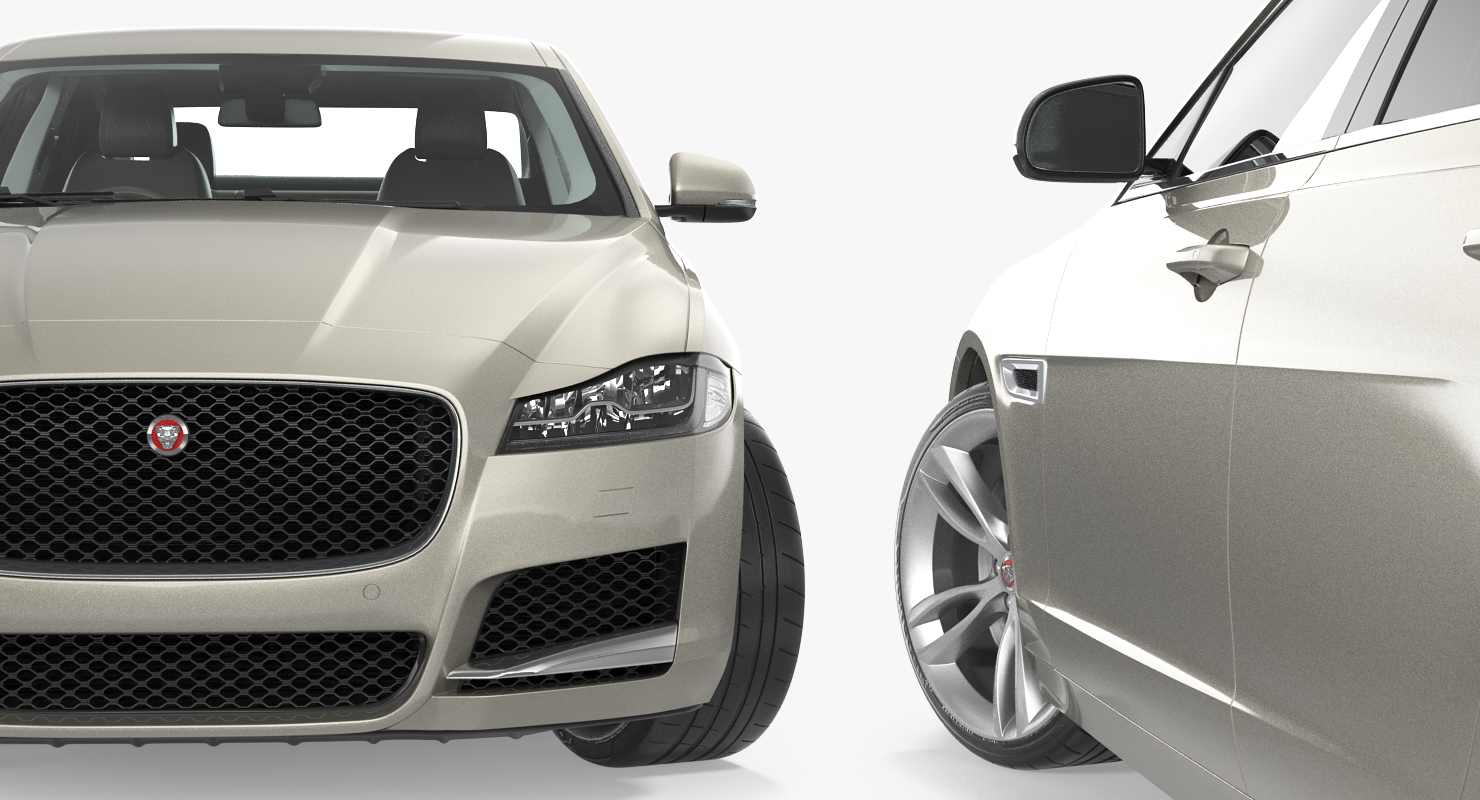 3D model Jaguar XF Simple Interior