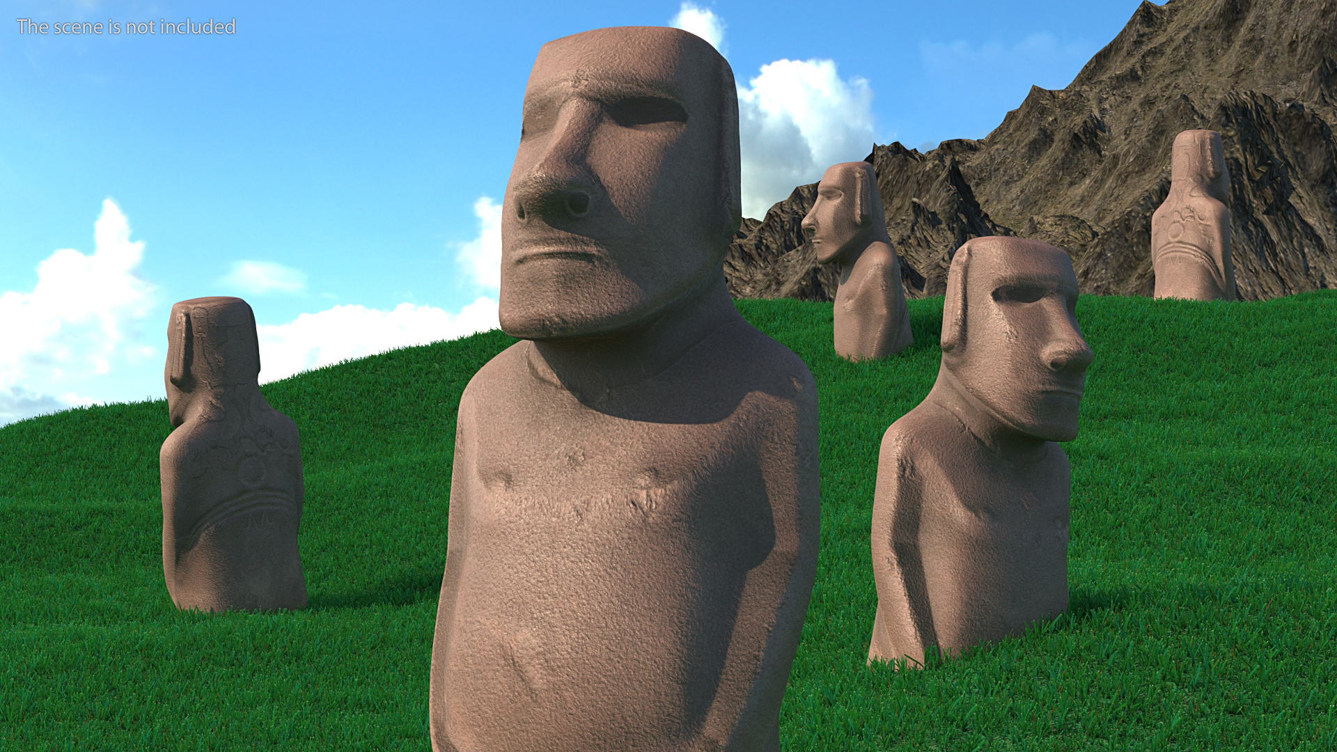 3D model Easter Island Statue Moai