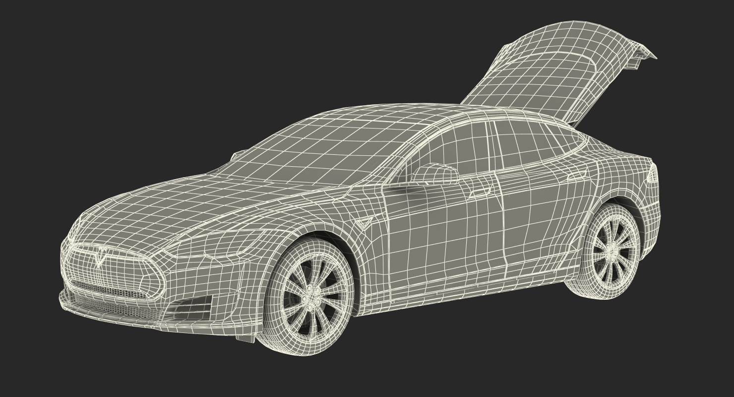 Tesla Model S 75D 2015 3D