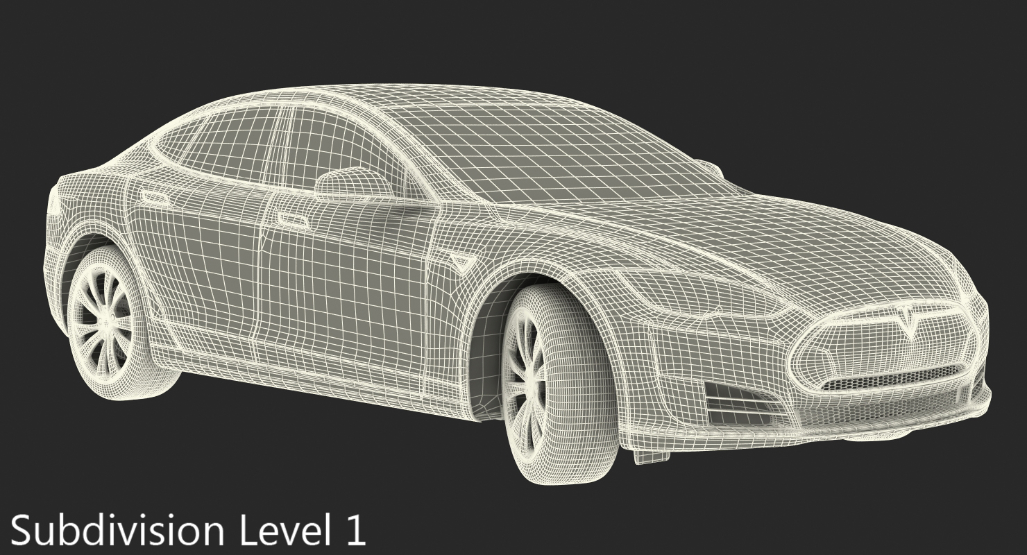 Tesla Model S 75D 2015 3D