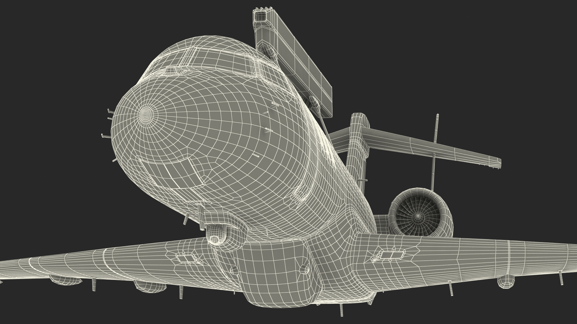 3D Multi Role AEW&C SE-RMY in Flight model