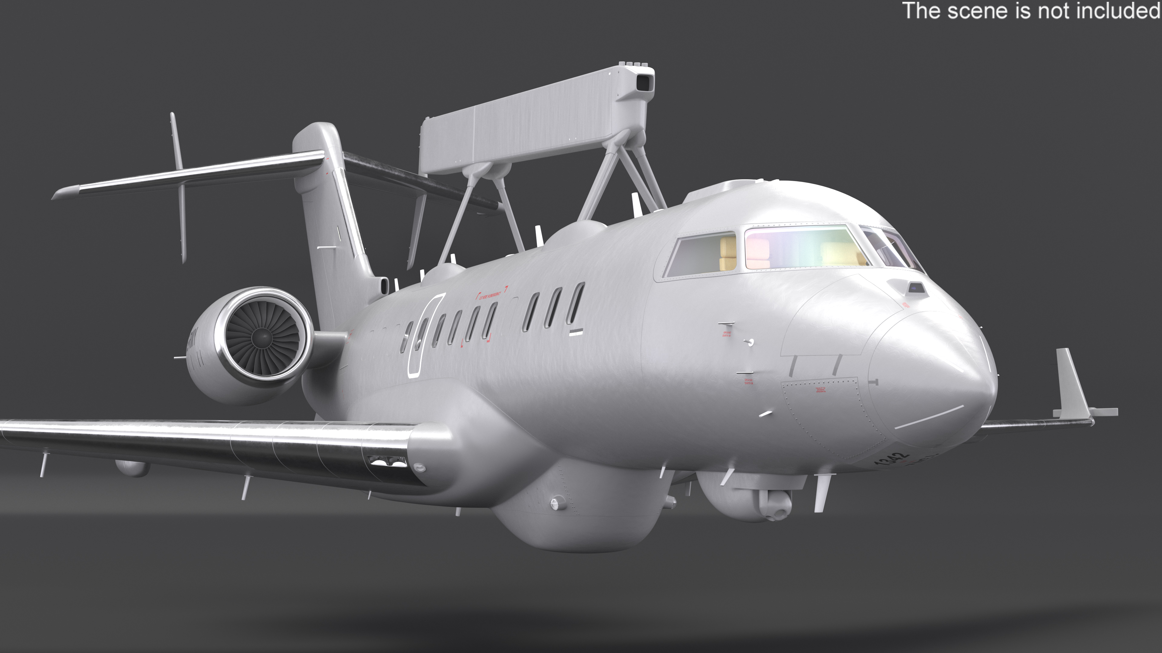 3D Multi Role AEW&C SE-RMY in Flight model