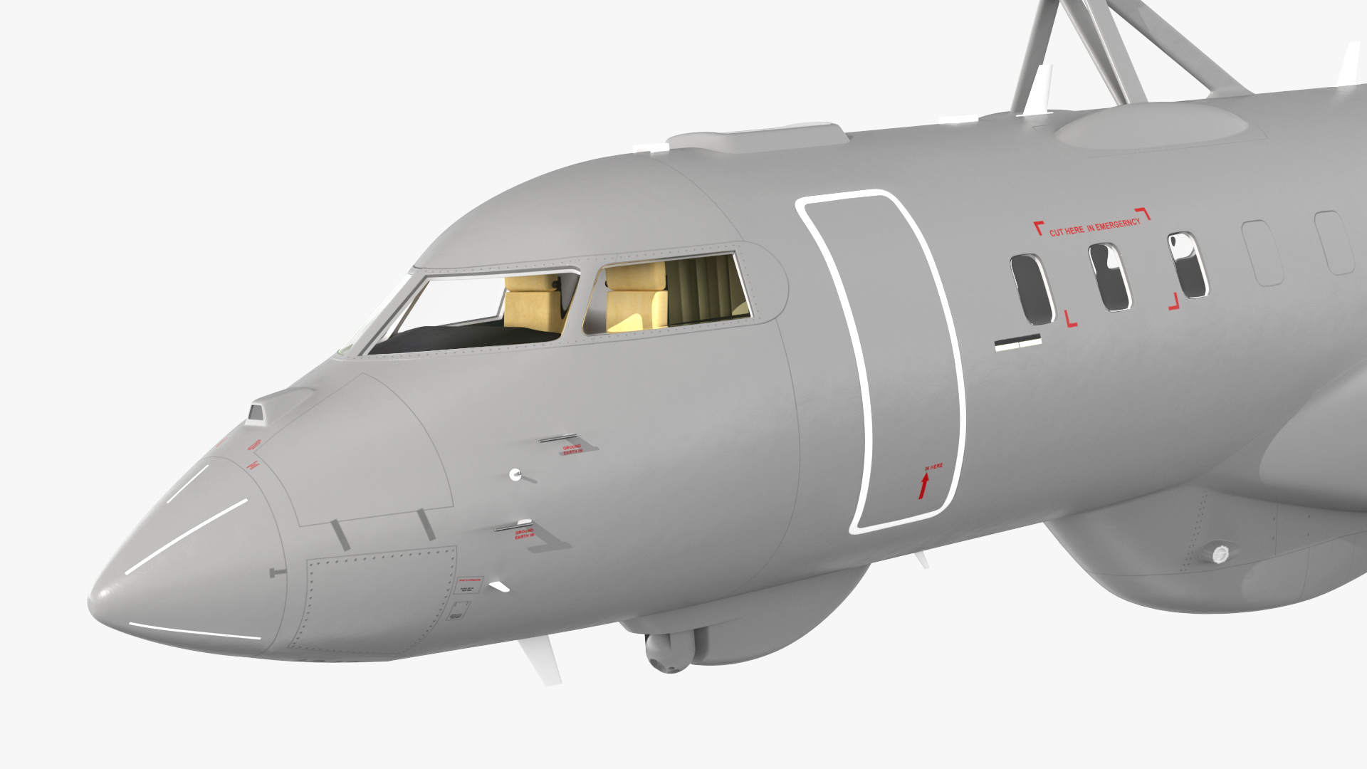 3D Multi Role AEW&C SE-RMY in Flight model