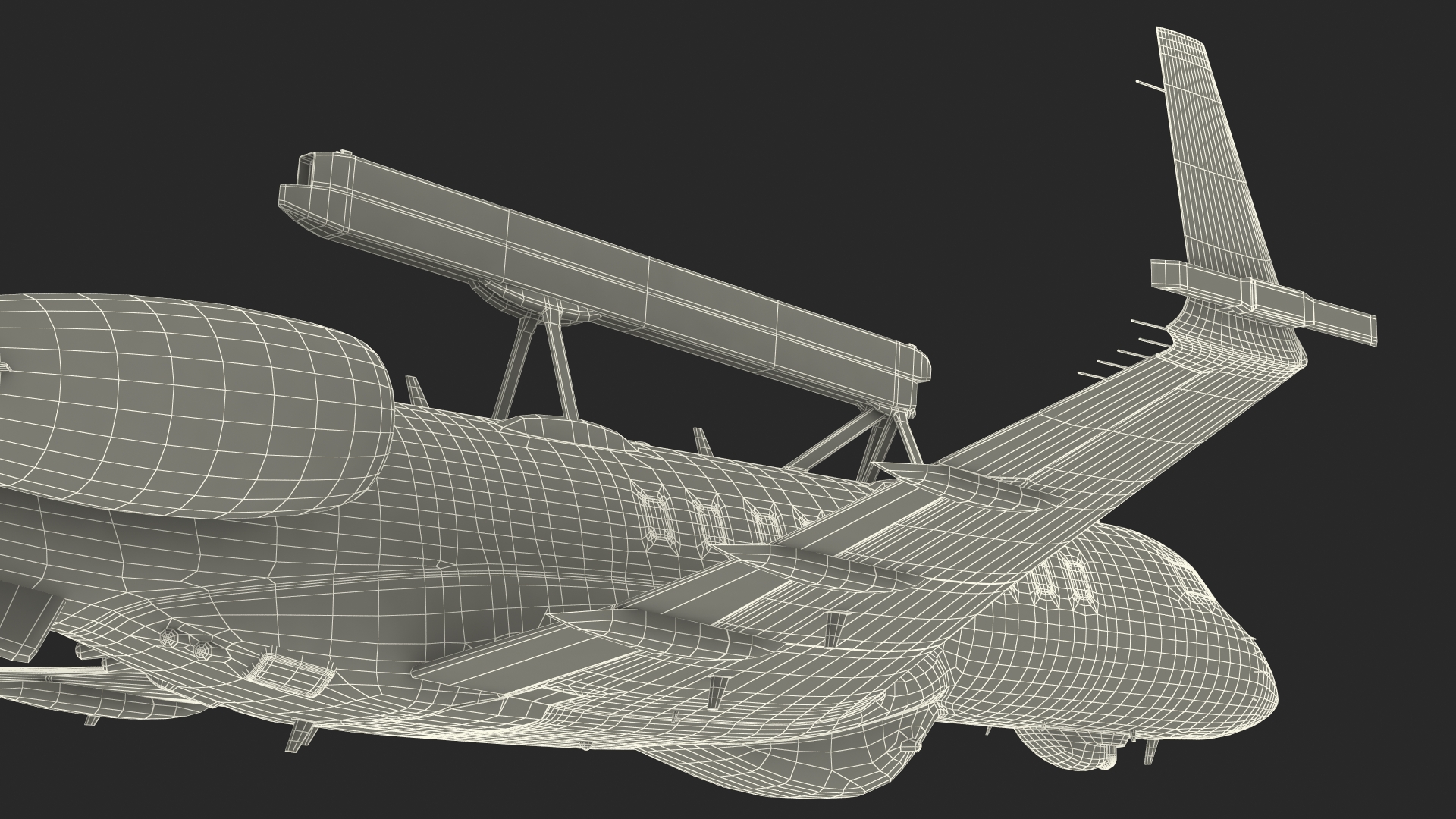 3D Multi Role AEW&C SE-RMY in Flight model