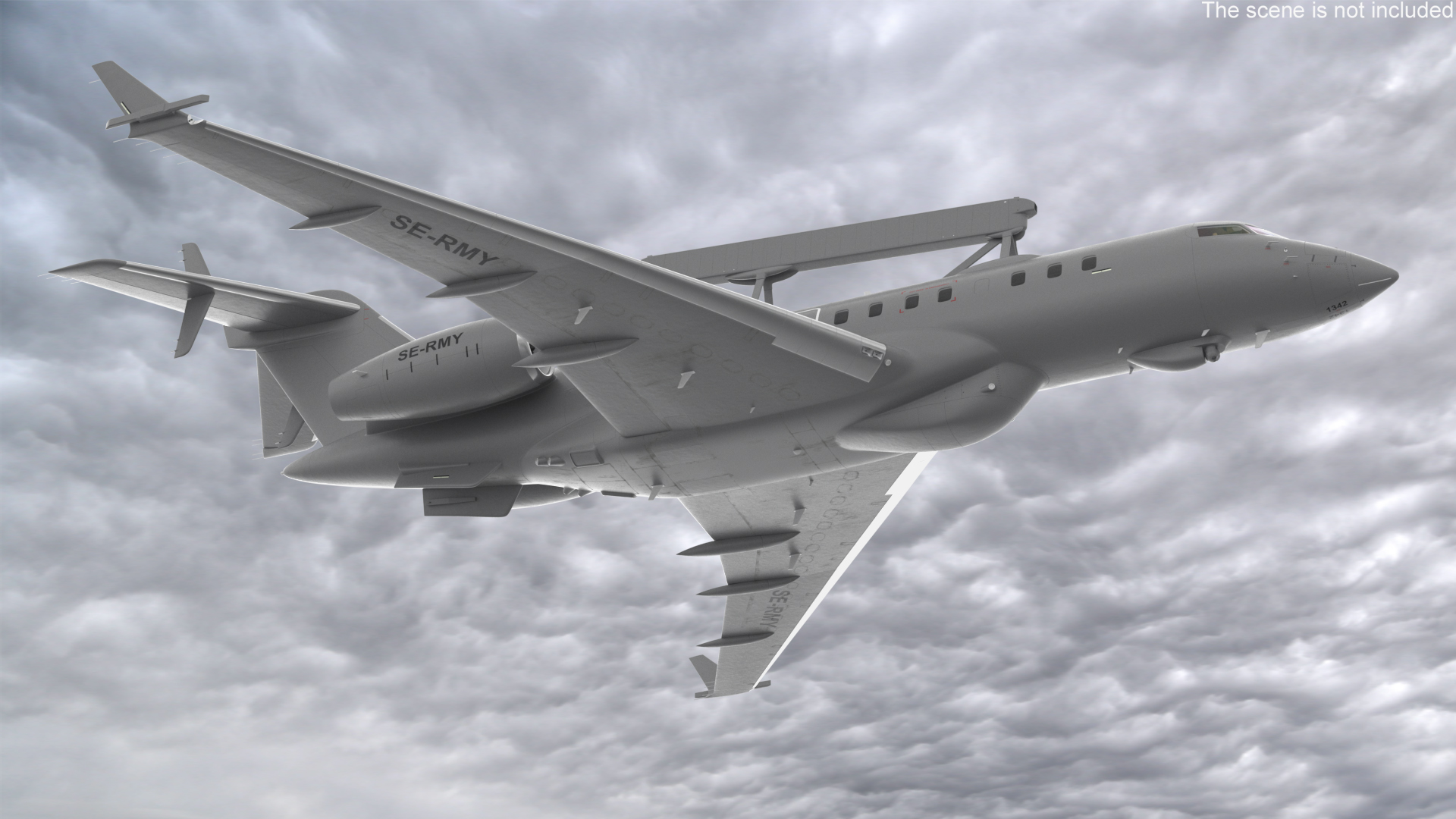 3D Multi Role AEW&C SE-RMY in Flight model