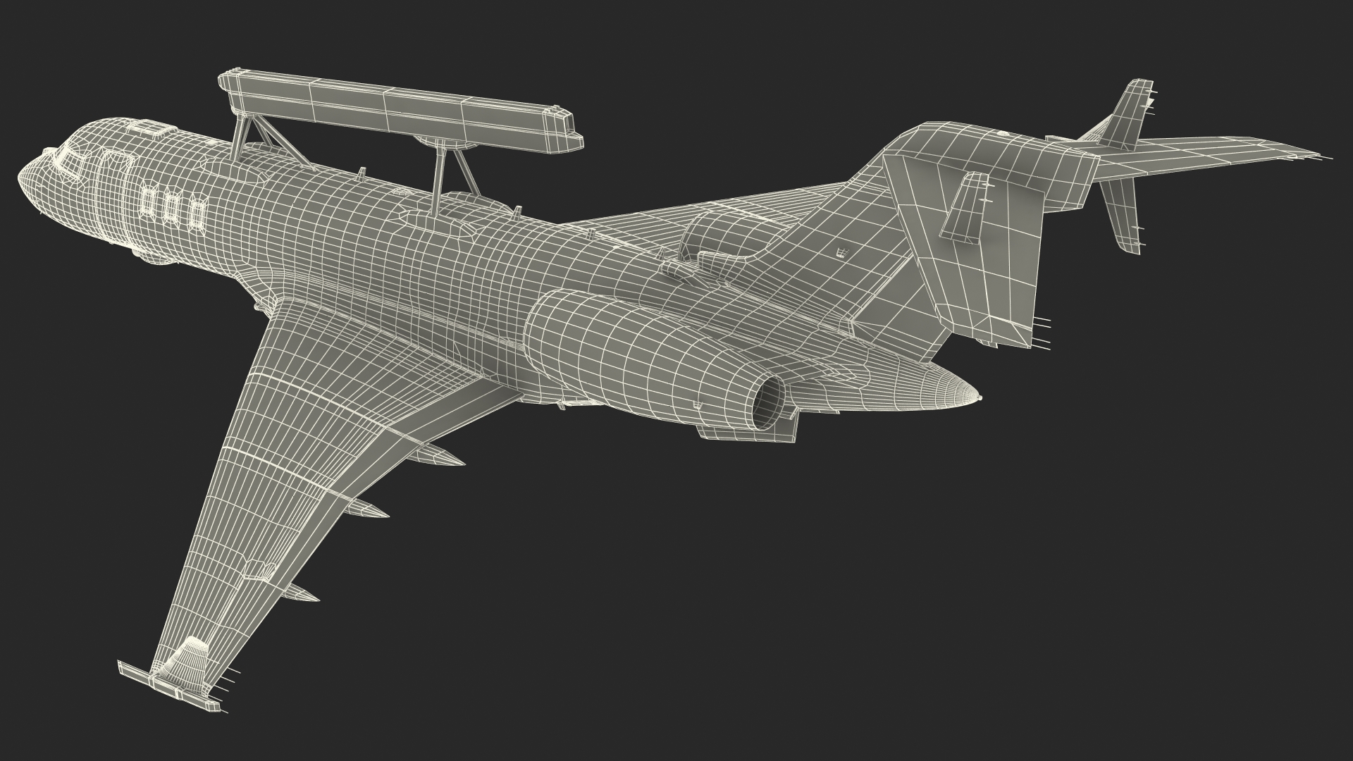 3D Multi Role AEW&C SE-RMY in Flight model