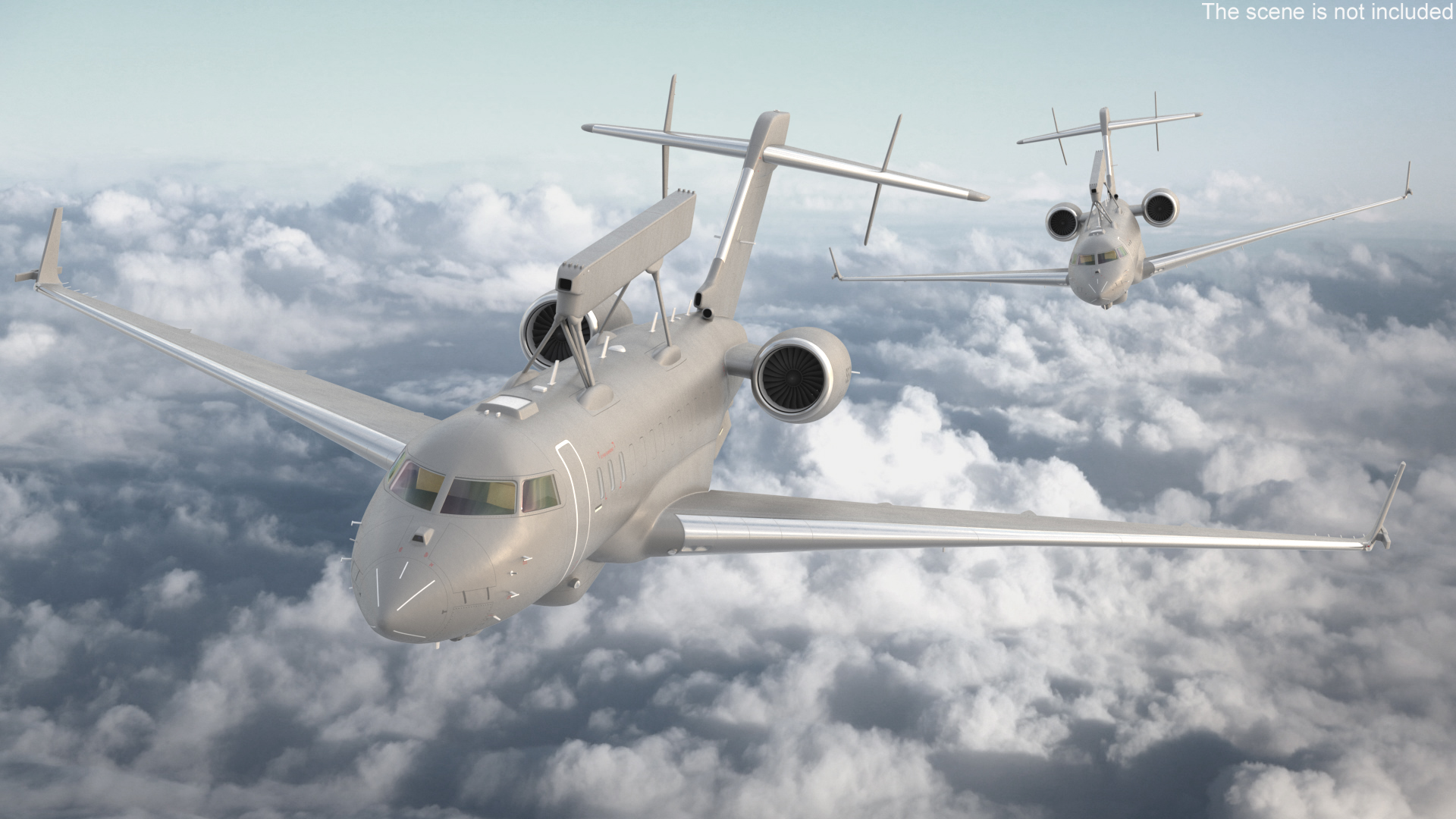 3D Multi Role AEW&C SE-RMY in Flight model