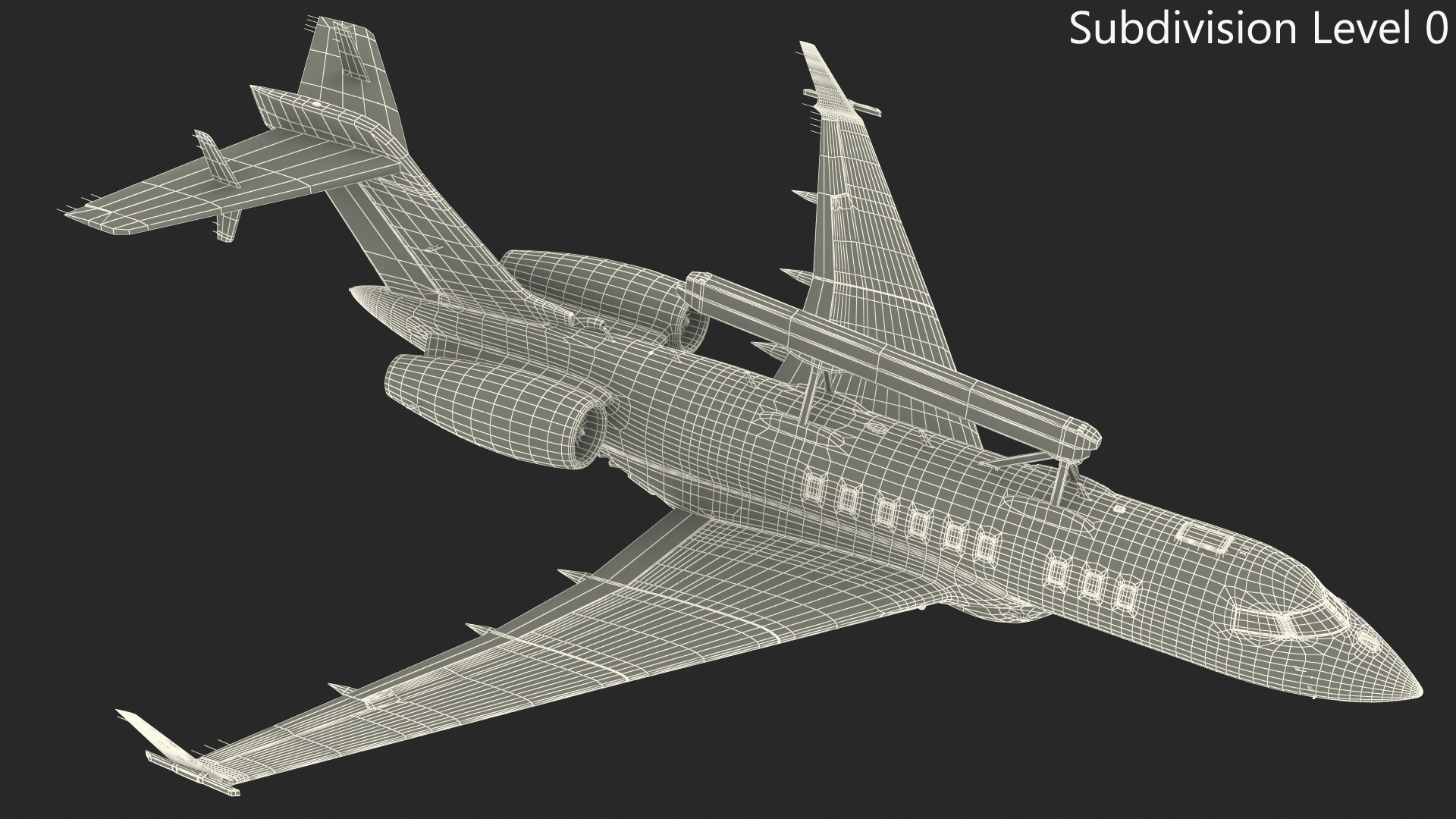 3D Multi Role AEW&C SE-RMY in Flight model