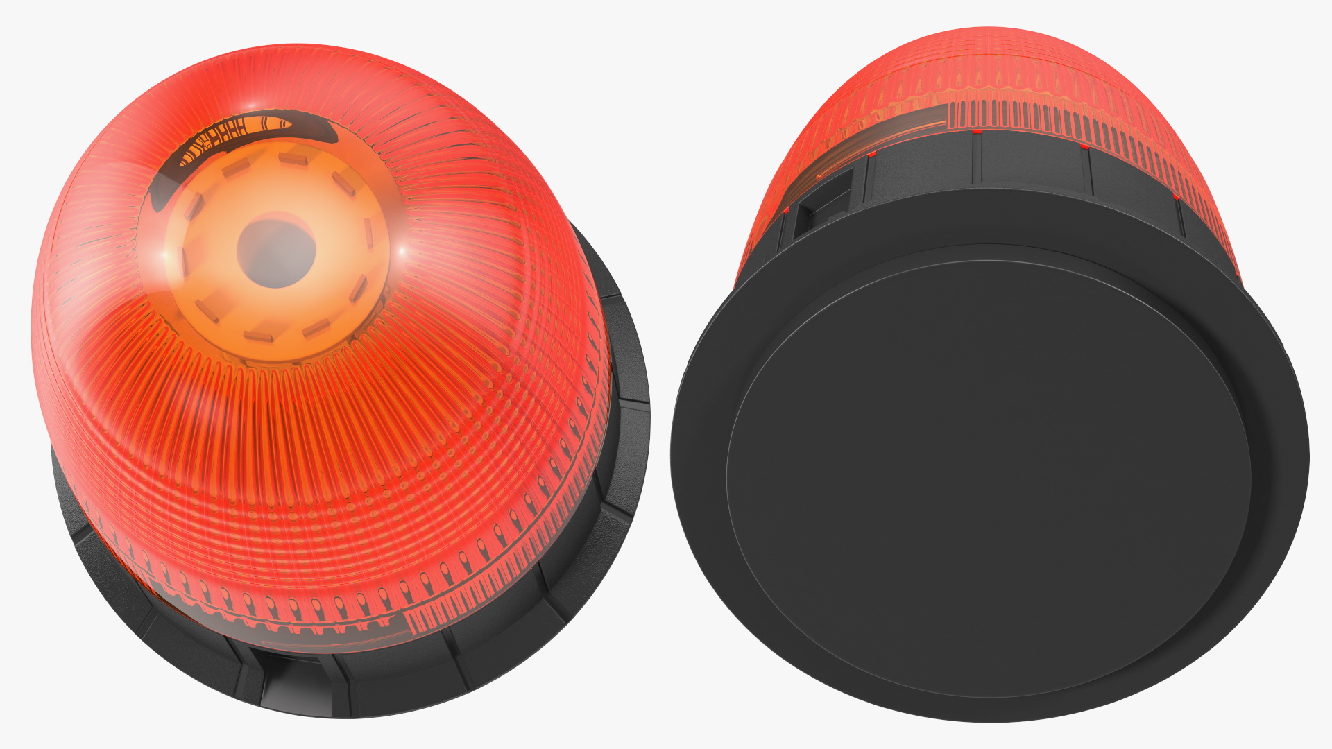 Magnetic Orange Flashing Beacon Light 3D