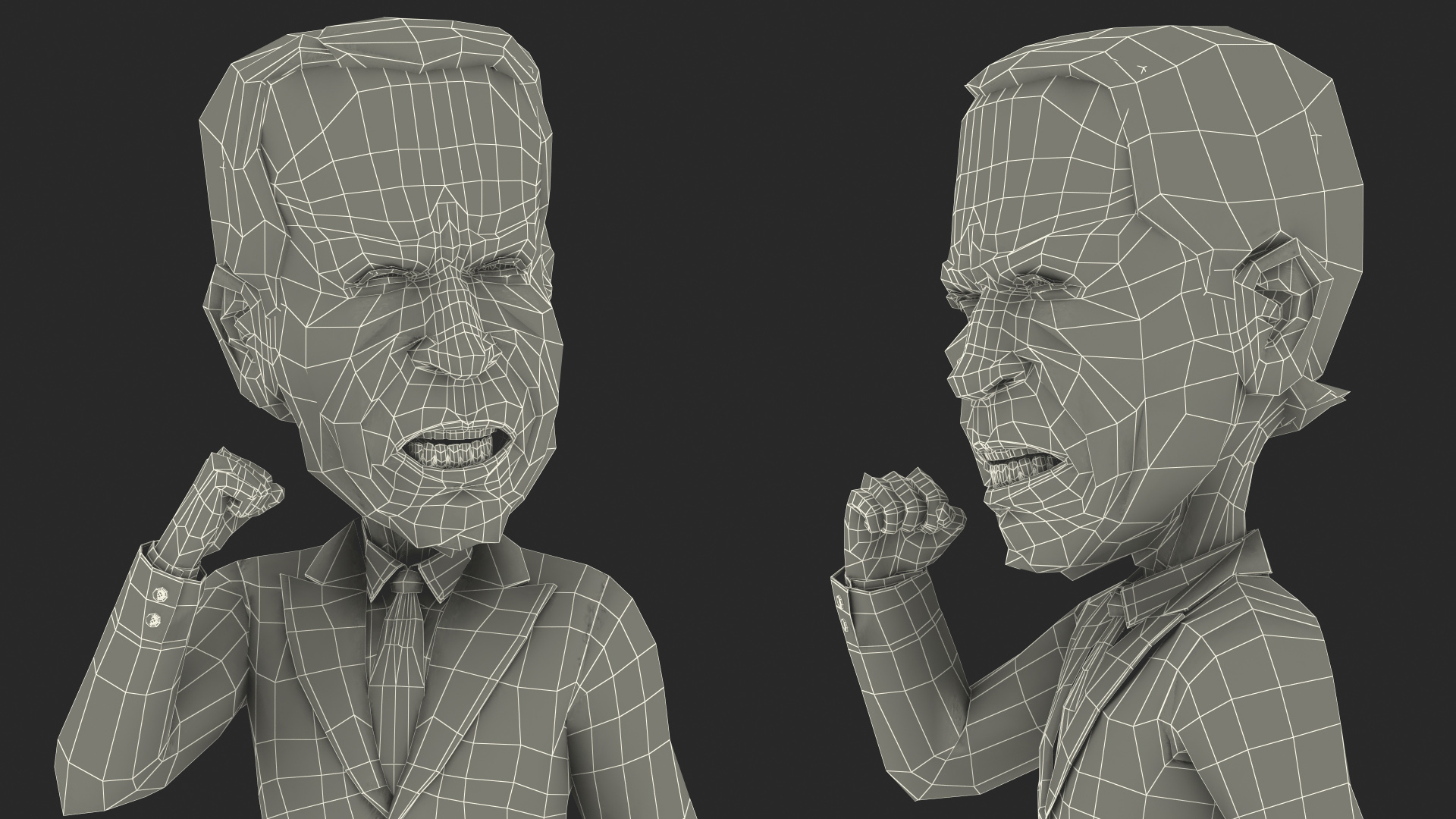 3D model Cartoon Joe Biden Speaker Pose