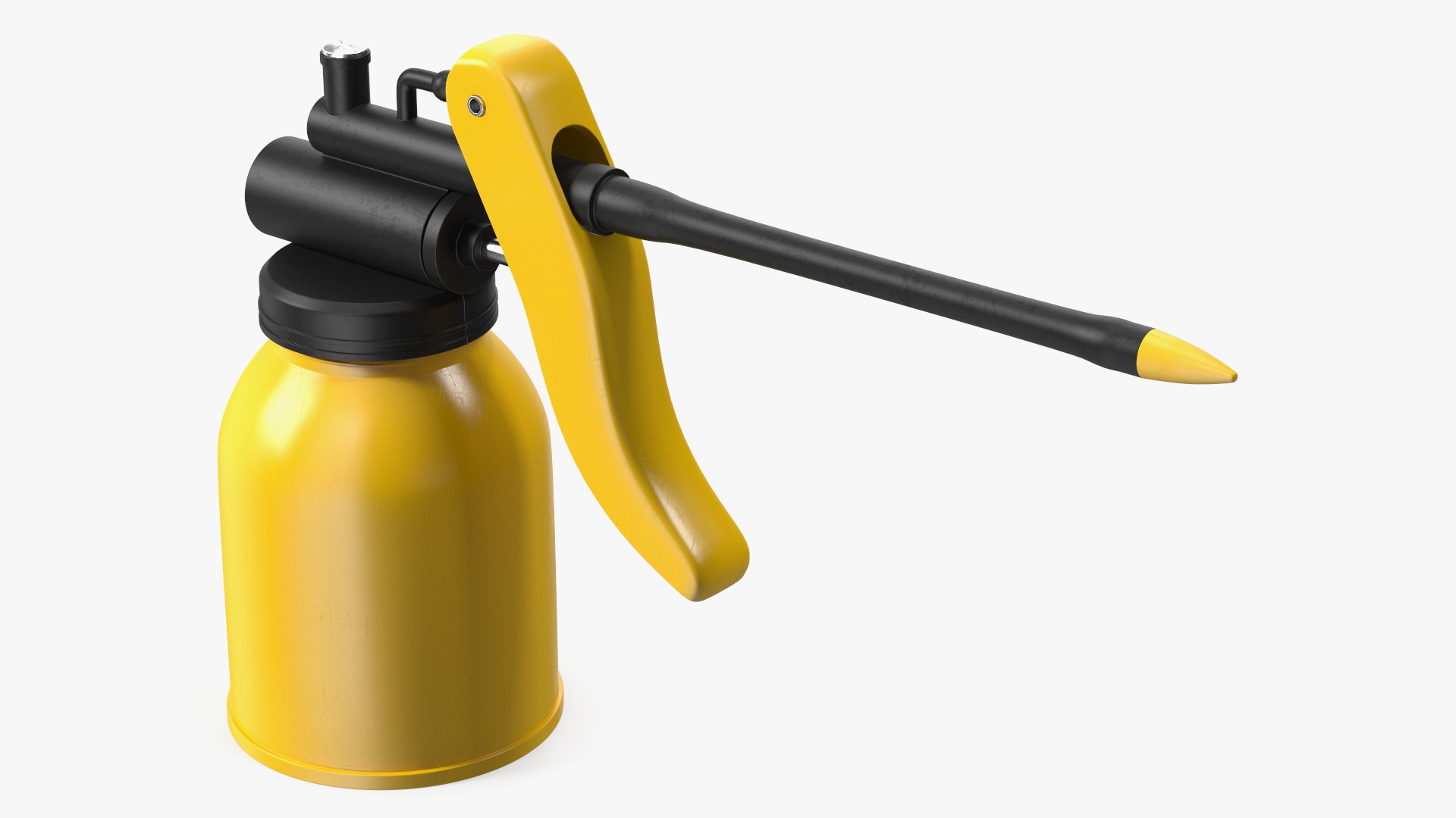 Manual Oil Gun With Rigid Spout Thumb Pump 3D