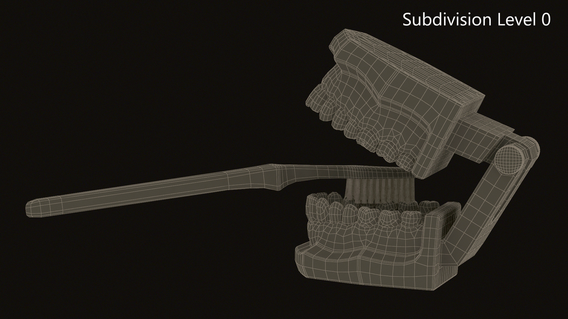 3D Dental Model with Toothbrush model