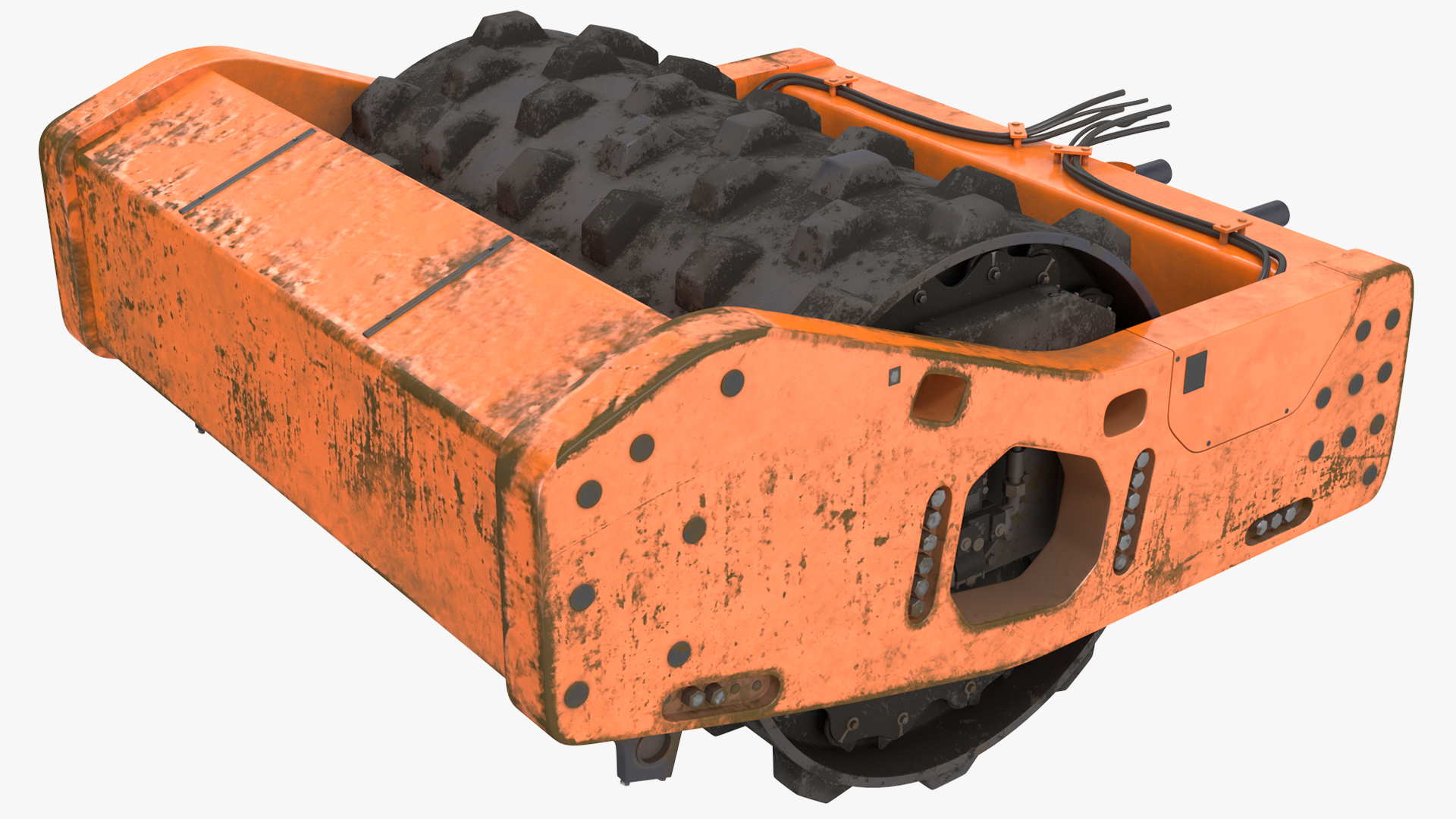 3D Soil Roller Barrel model