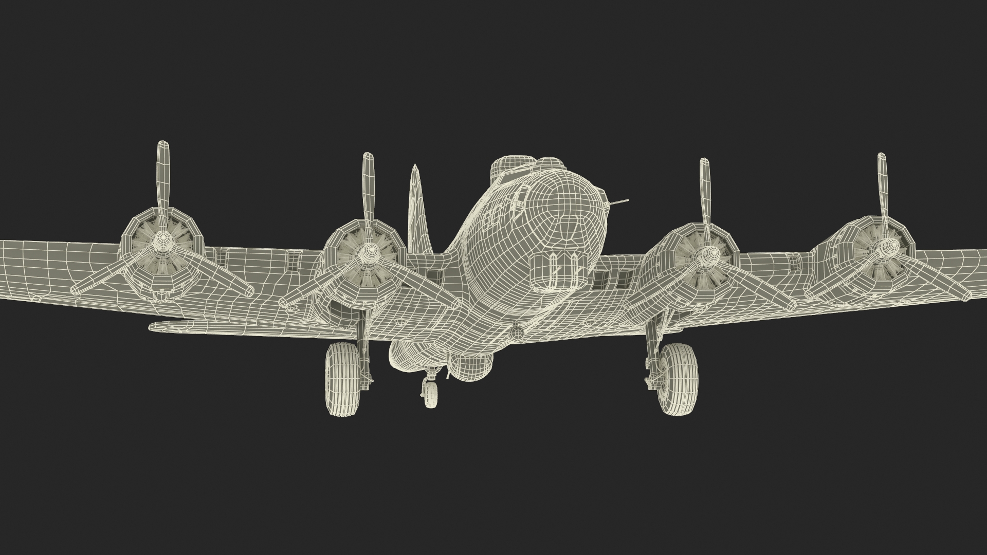 3D Boeing B-17 Bomber model