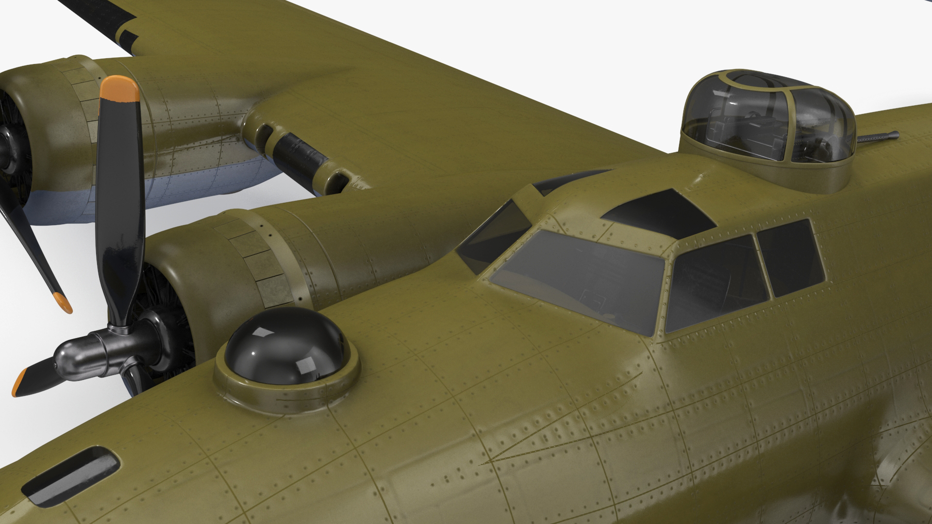 3D Boeing B-17 Bomber model