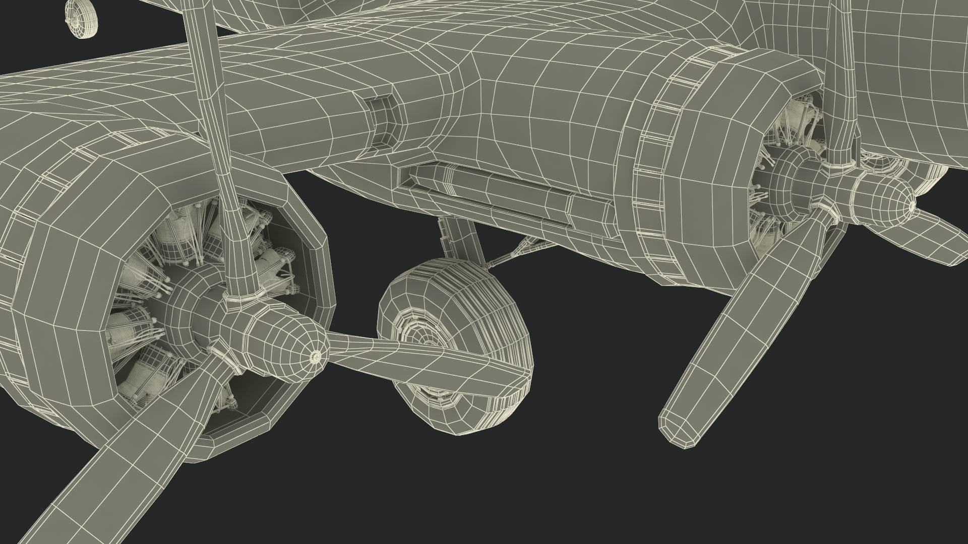 3D Boeing B-17 Bomber model