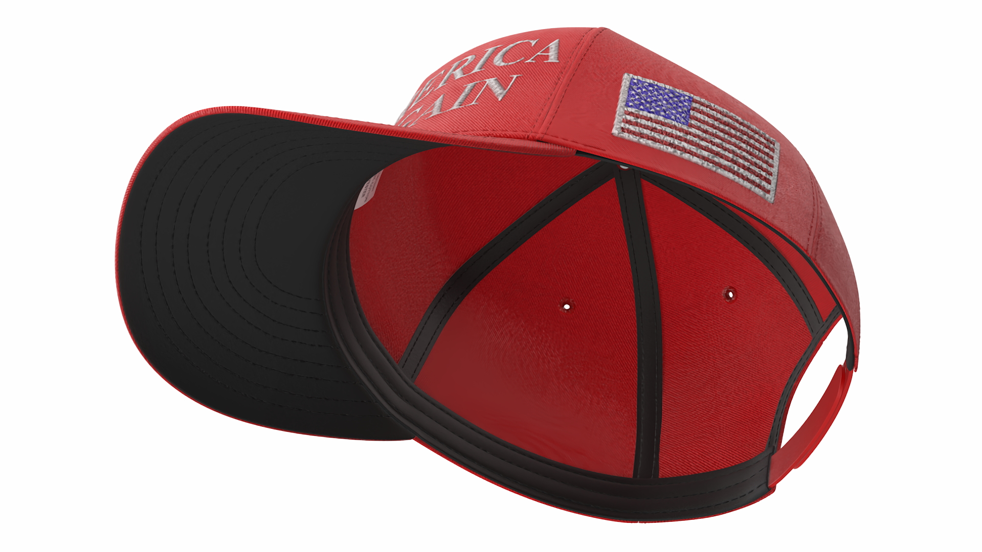 Trump Baseball Cap Red 3D