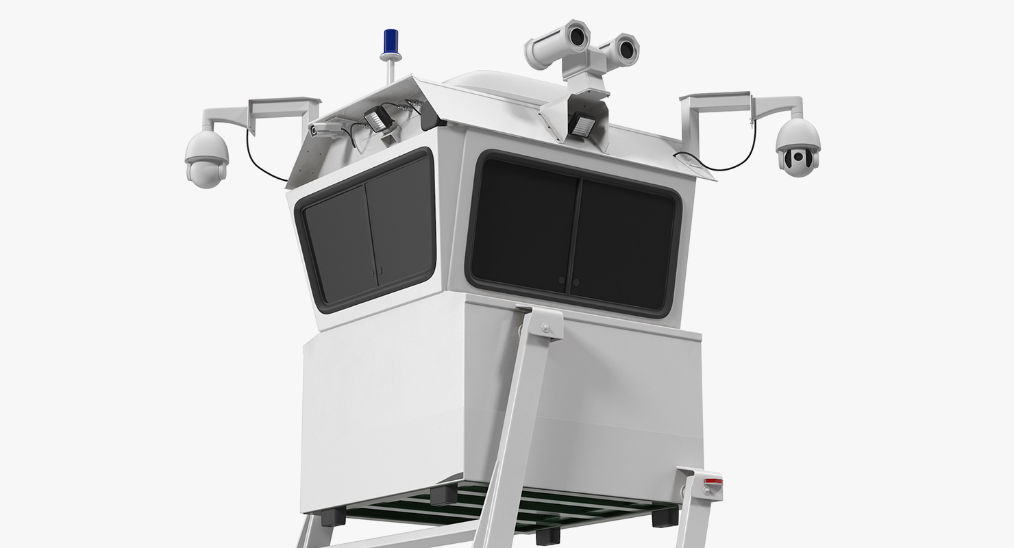 3D model Mobile Surveillance Tower