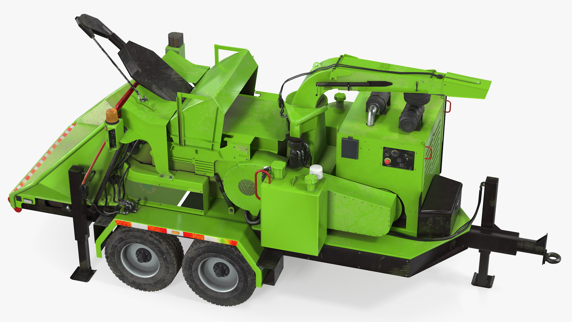 Mobile Wood Grinder 3D model