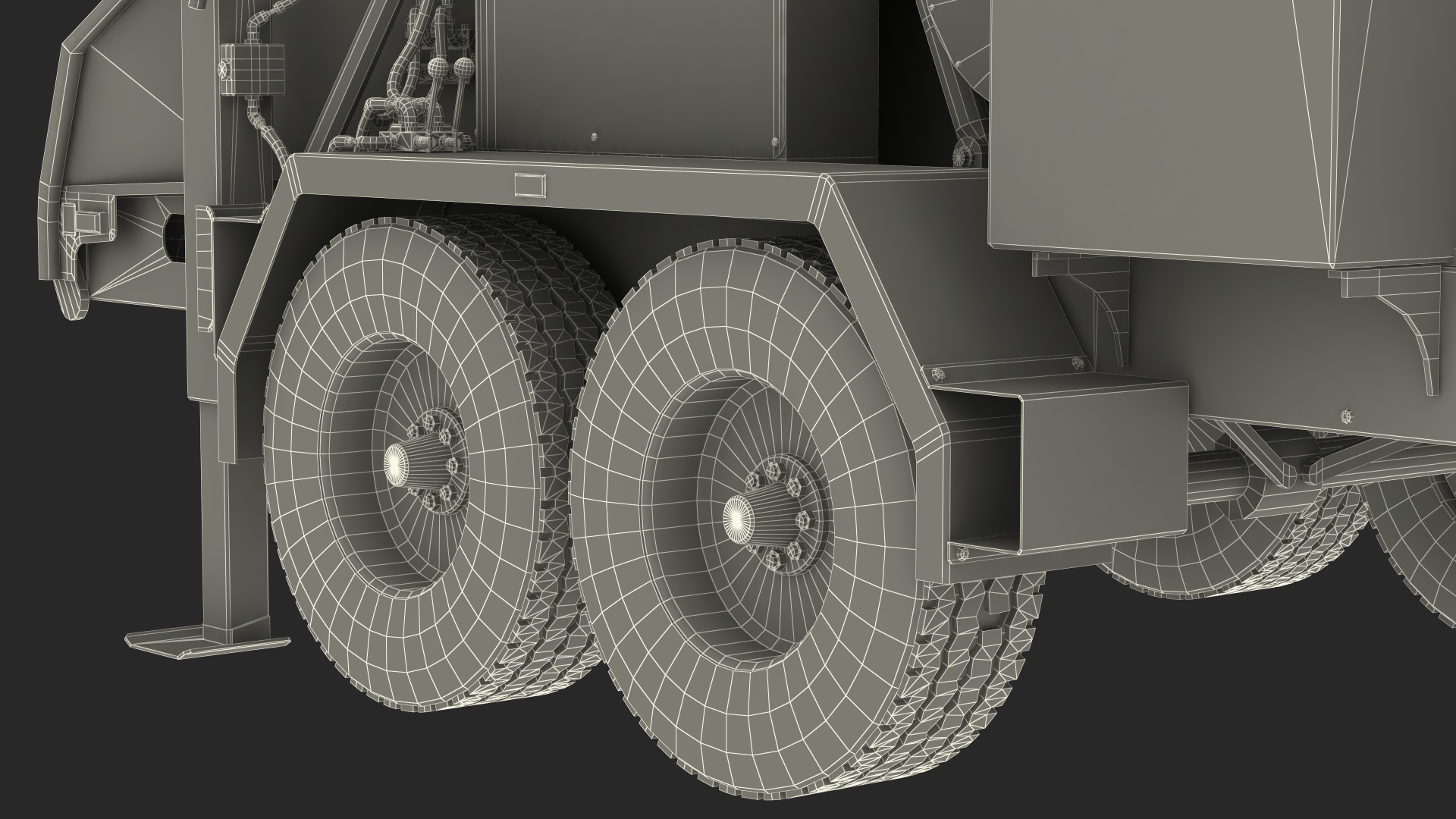 Mobile Wood Grinder 3D model