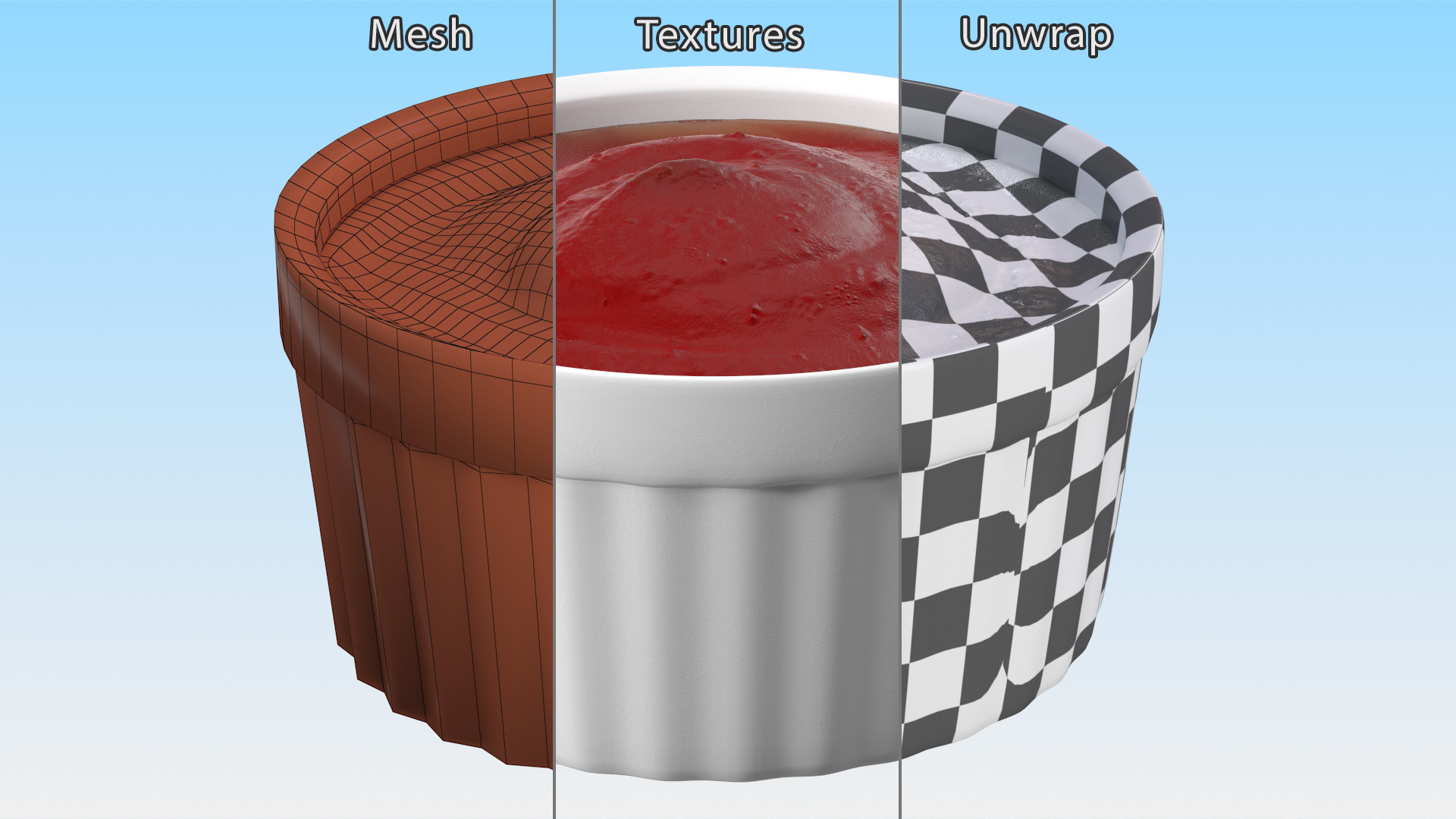 3D Tomato Ketchup In Gravy Boat model