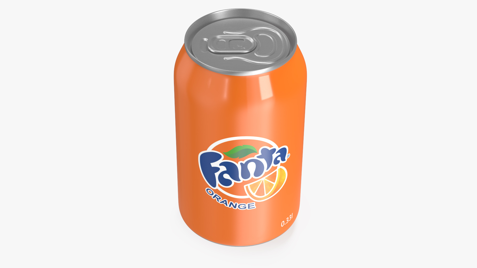 Fanta Orange Carbonated Drink 033l 3D model