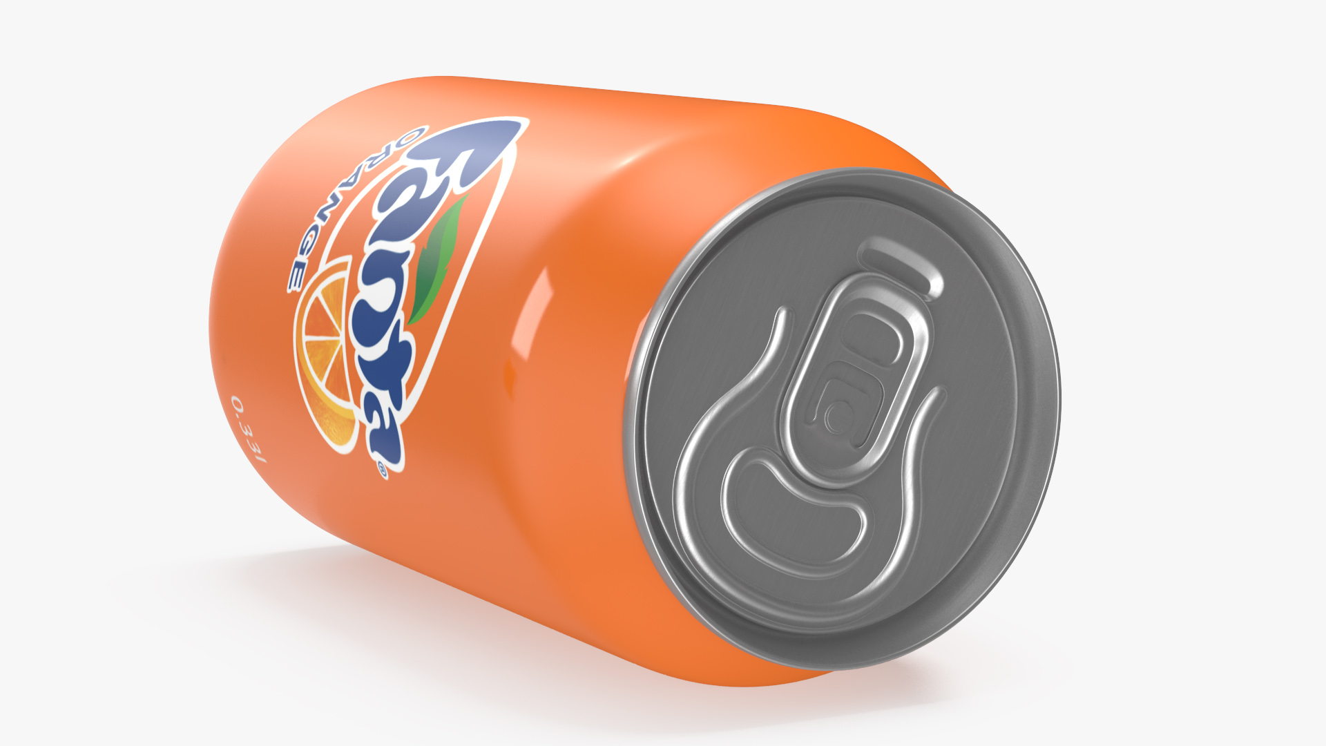 Fanta Orange Carbonated Drink 033l 3D model