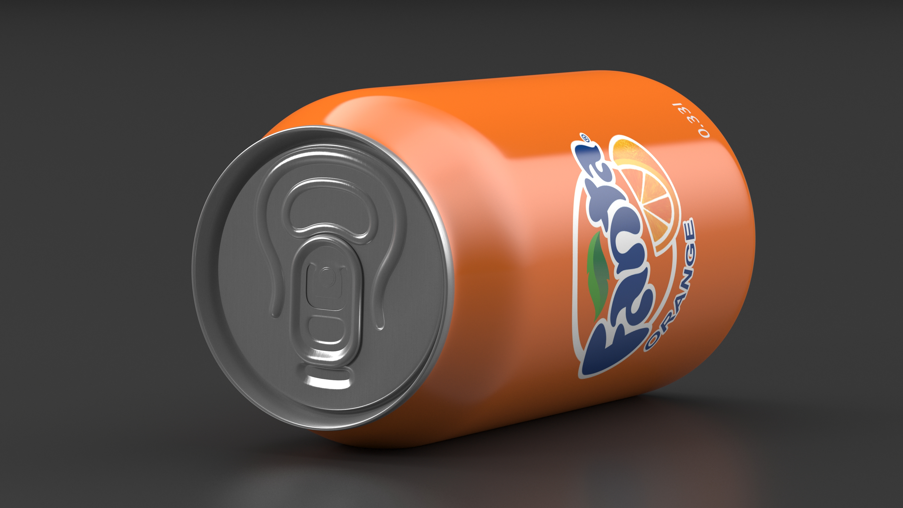 Fanta Orange Carbonated Drink 033l 3D model