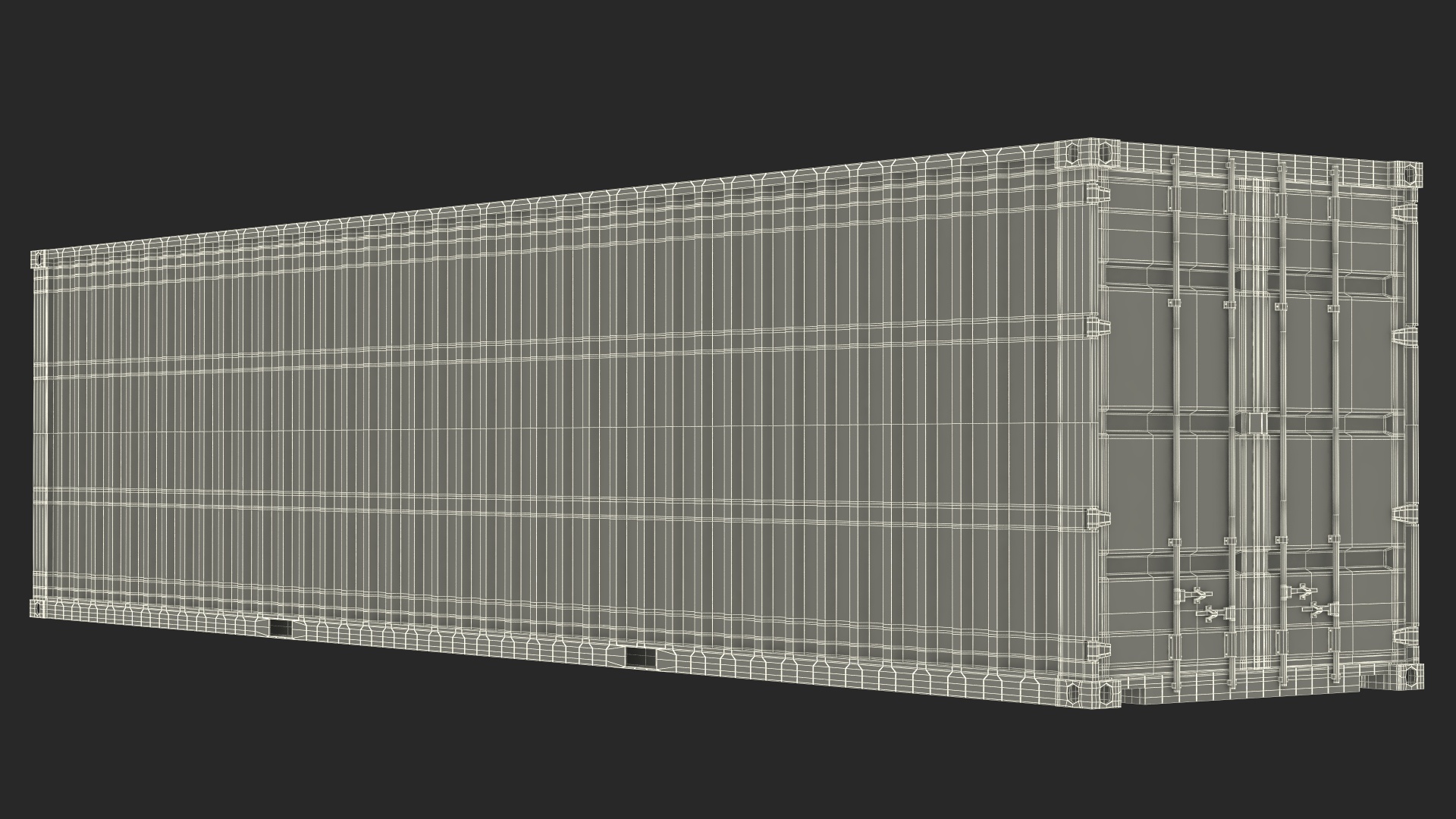 3D 40 Foot Shipping Container