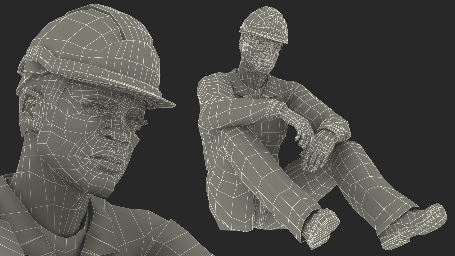 African American Rescuer 3D model