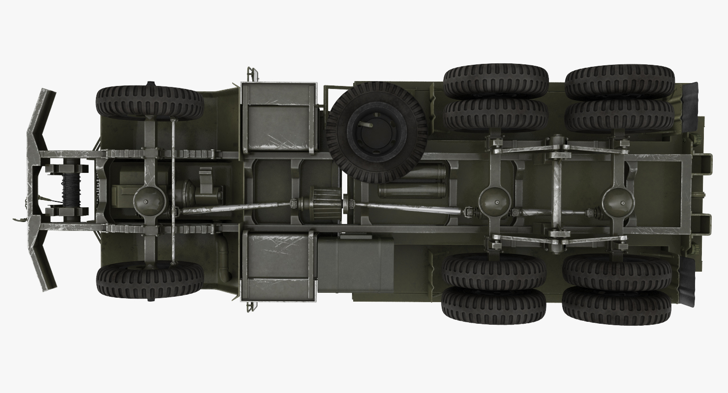 US Army Fuel Tank Truck m49 3D