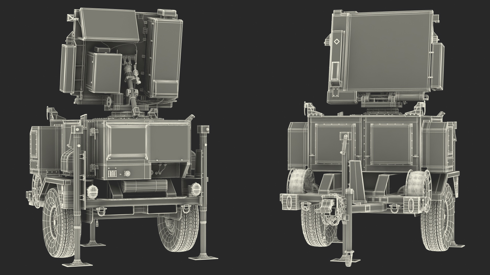 MPQ-64 Sentinel Radar Sand Color 3D