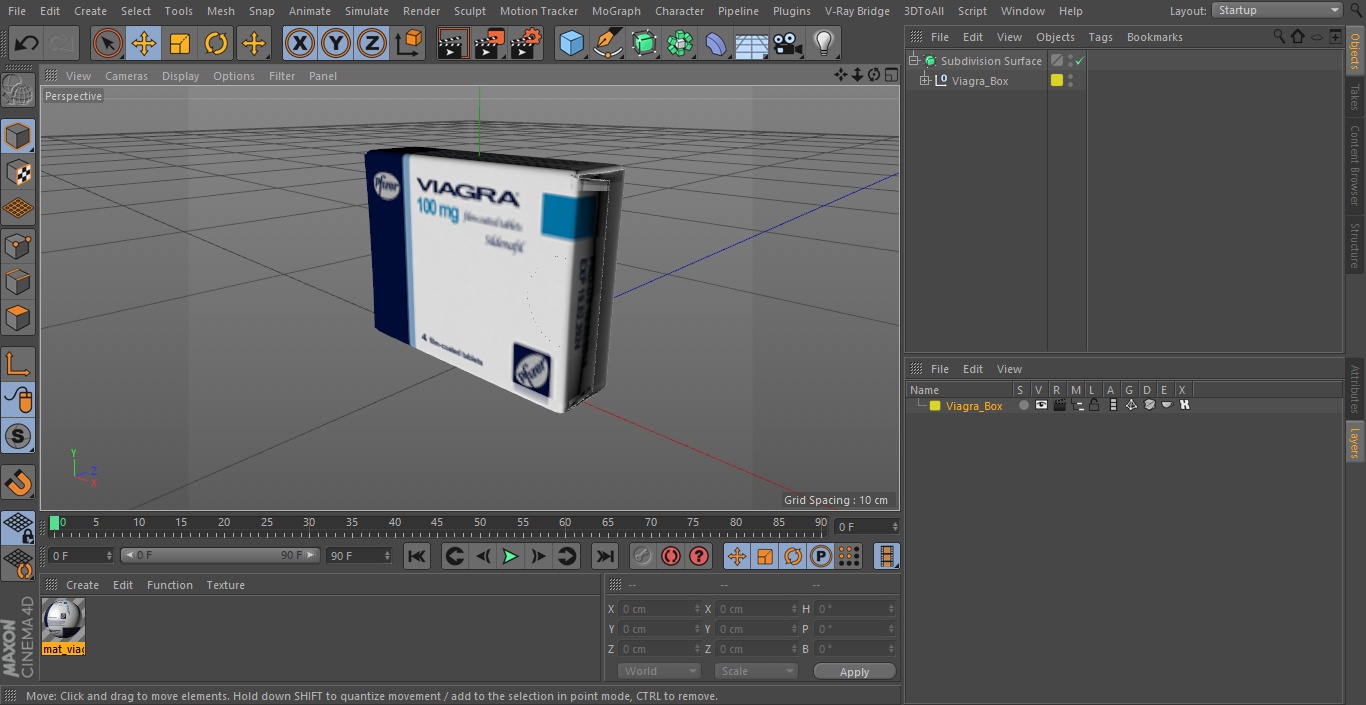 3D model Viagra Box