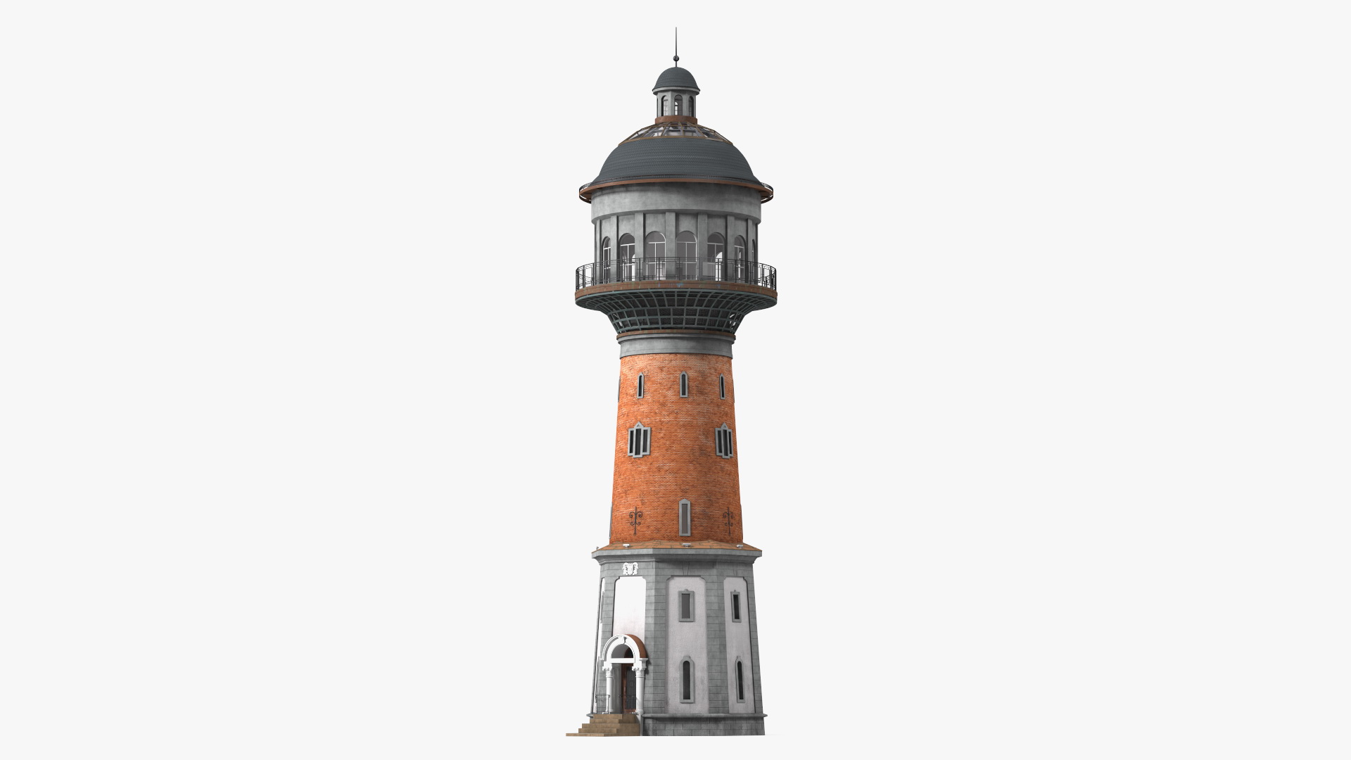 Old German Water Tower 3D