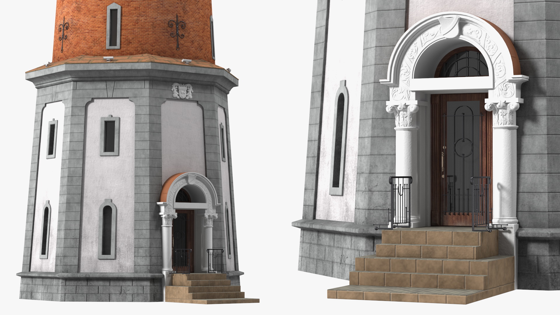 Old German Water Tower 3D