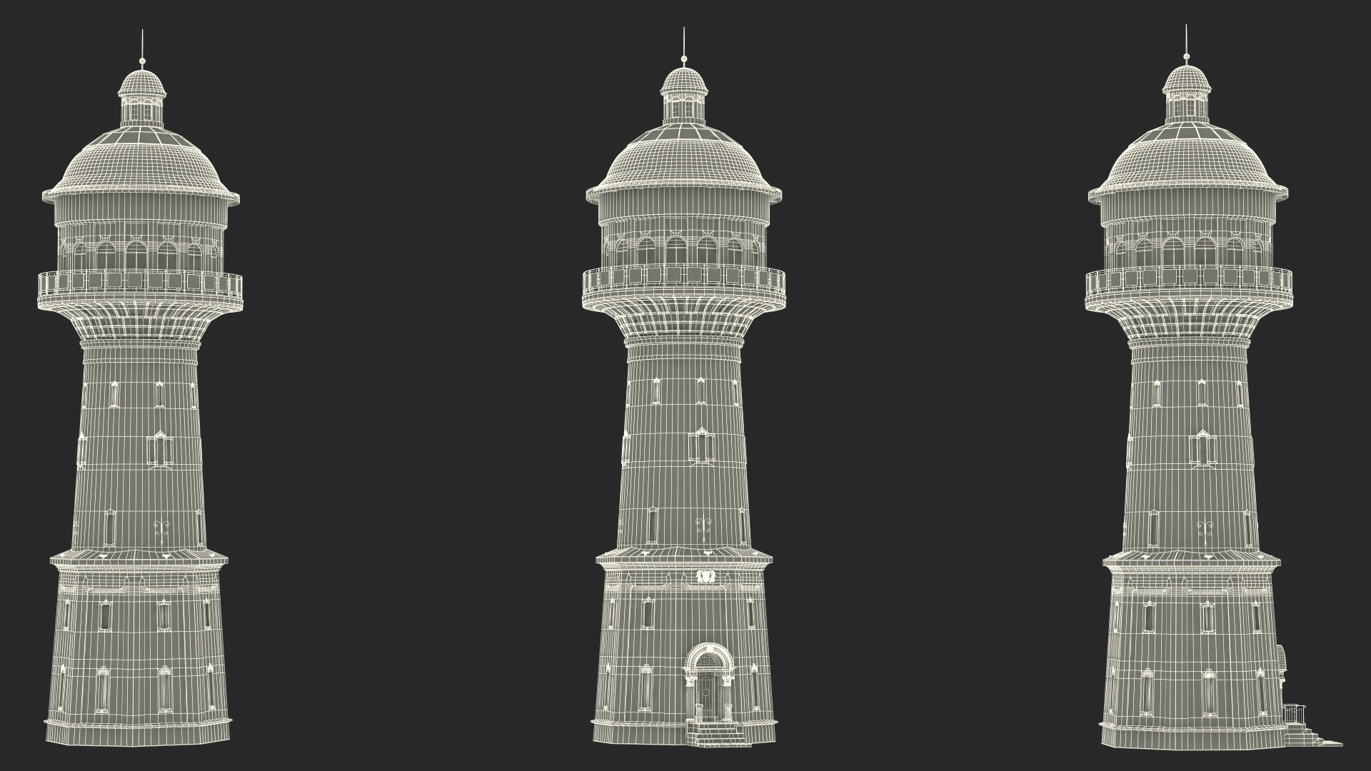 Old German Water Tower 3D